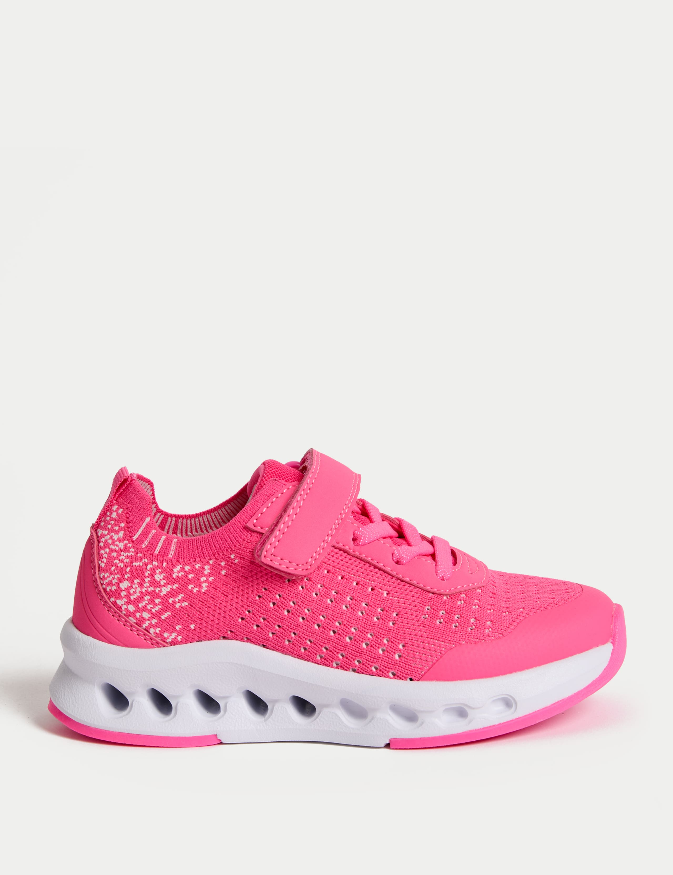 Kids' Knitted Riptape Trainers (4 Small - 2 Large)