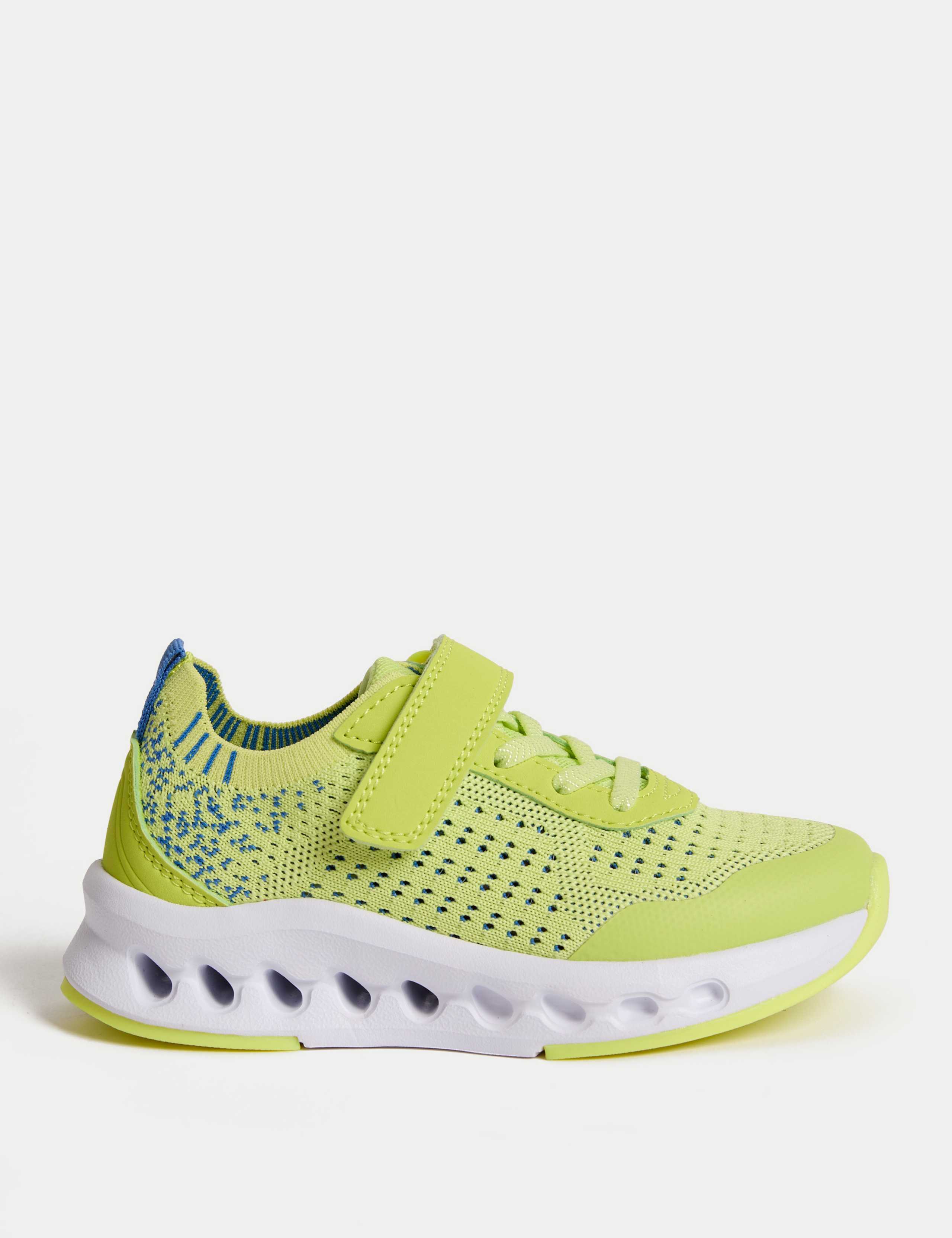 Kids' Knitted Riptape Trainers (4 Small - 2 Large)