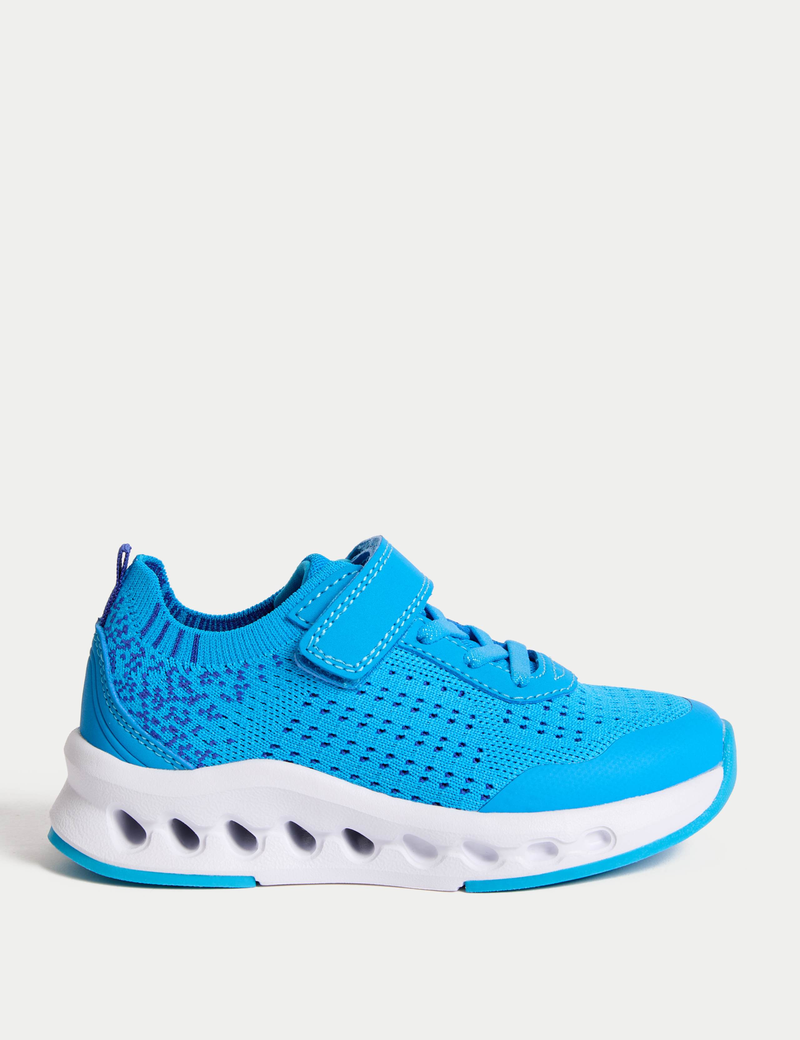 Kids' Knitted Riptape Trainers (4 Small - 2 Large)