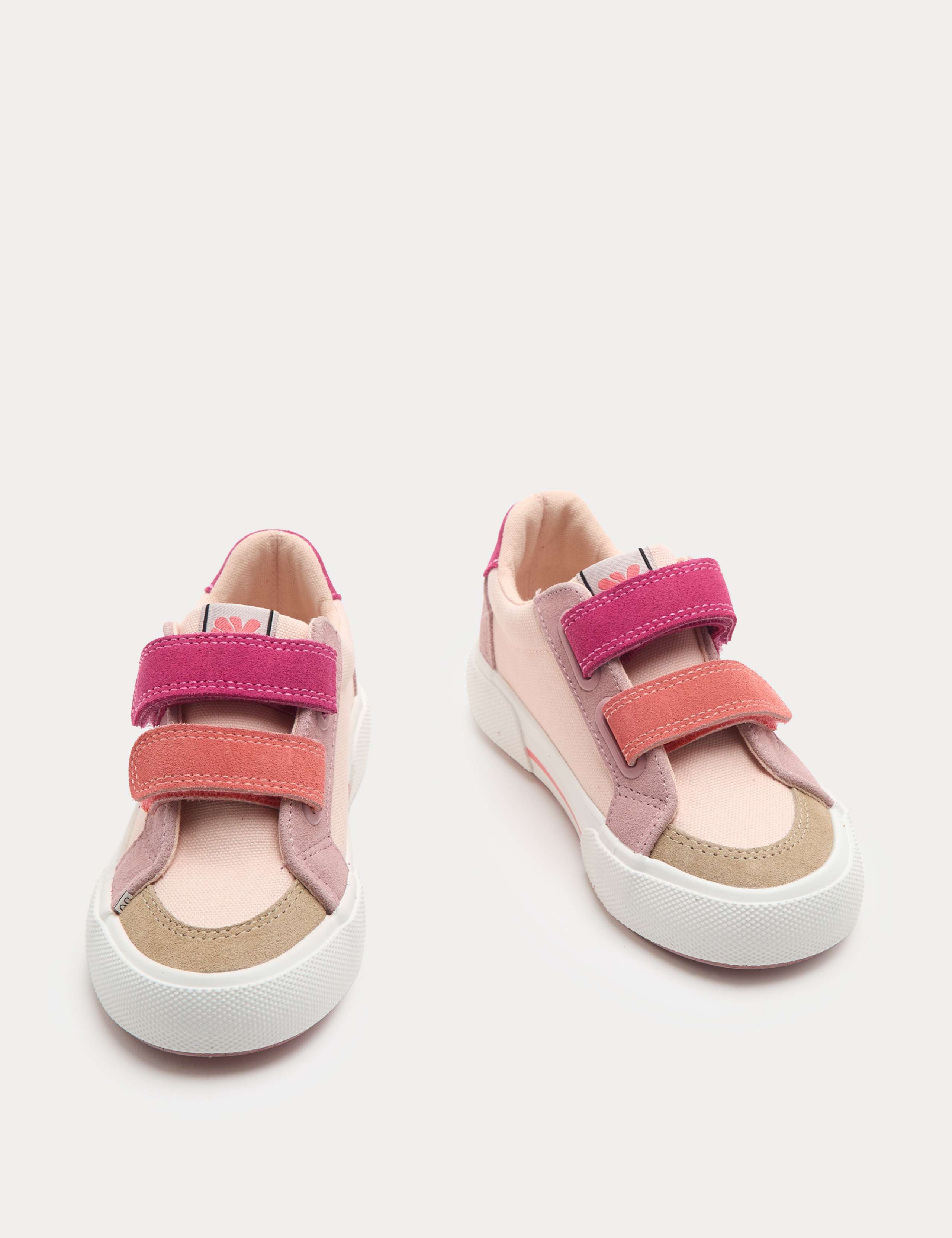 Kids' Low Top Canvas Riptape Trainers (4 Small - 2 Large)