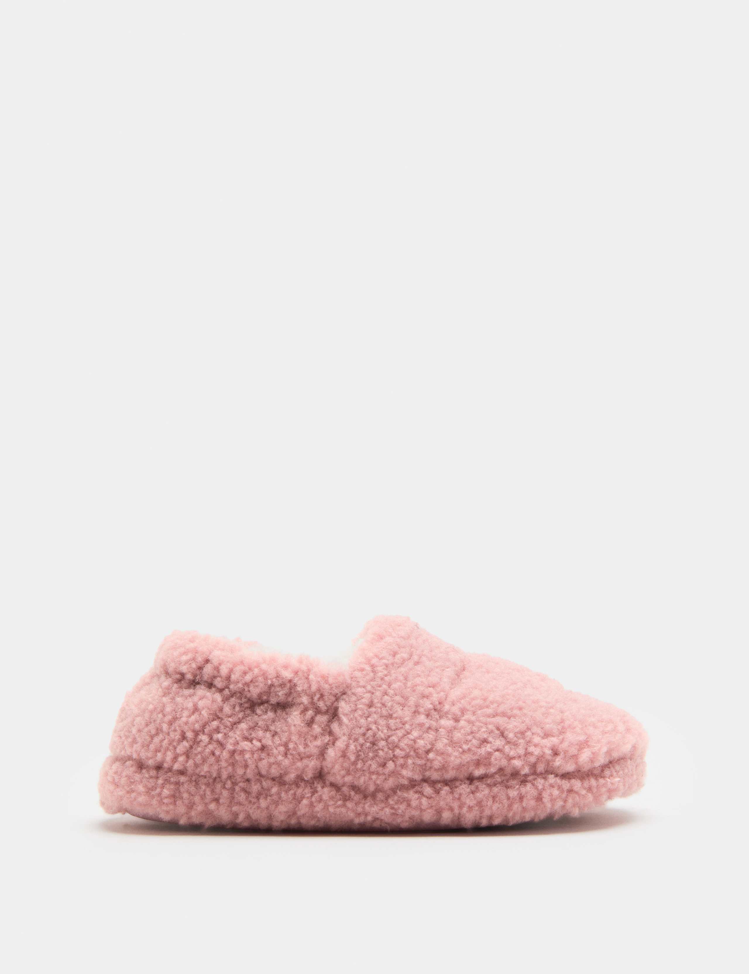 Kids' Borg Elastic Back Slippers (4 Small - 2 Large)
