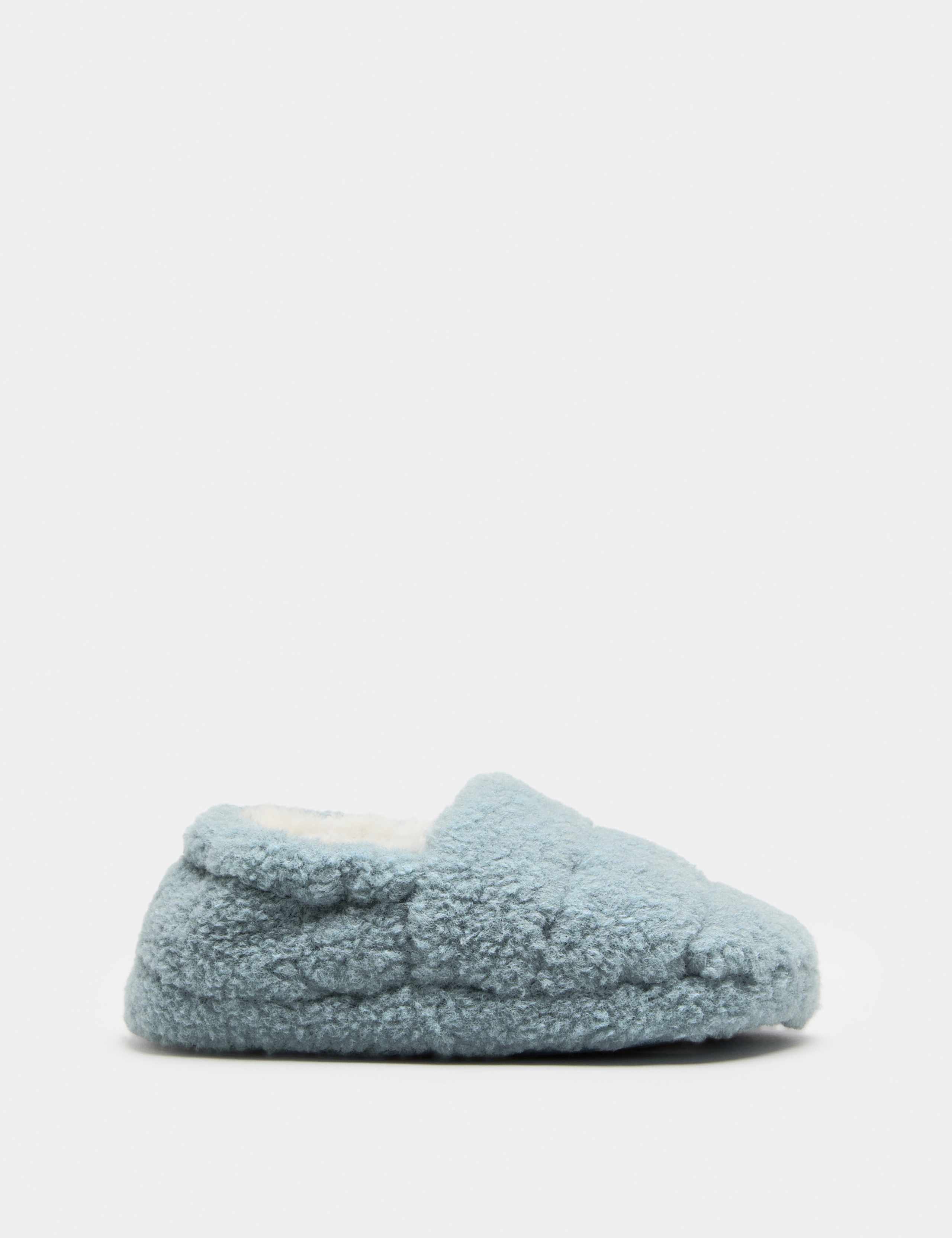 Kids' Borg Elastic Back Slippers (4 Small - 2 Large)