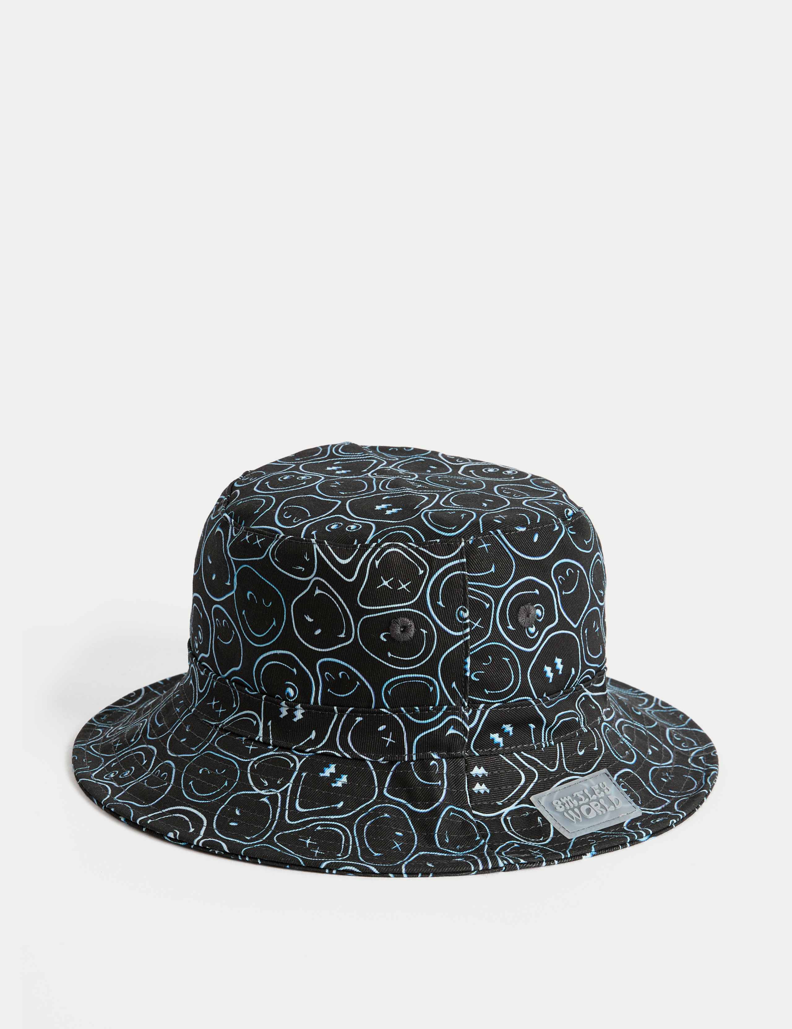 Kids' Pure Cotton SmileyWorld®  Bucket Hat (3-13 Yrs)