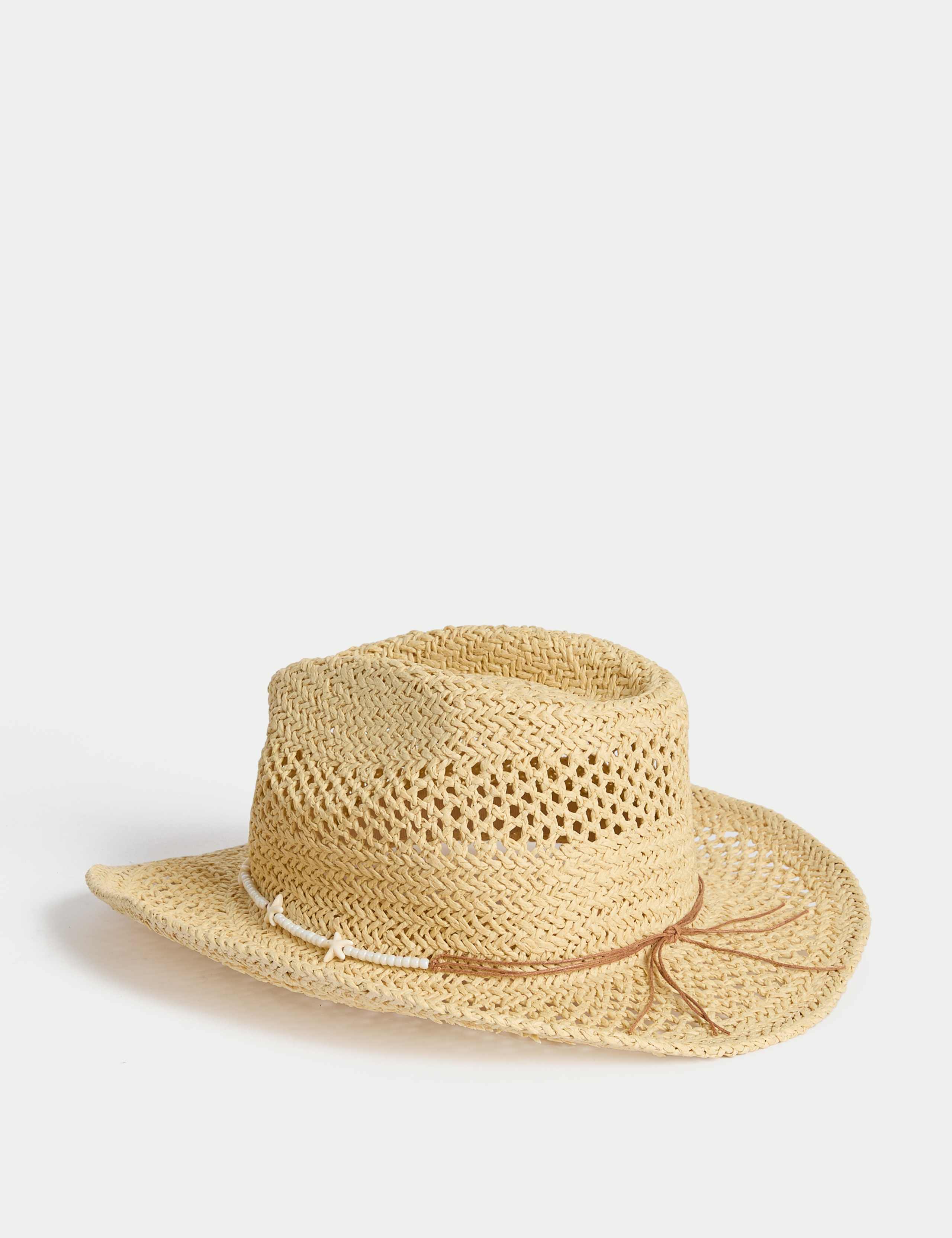 Kids' Western Straw Sun Hat (3-13 Yrs)