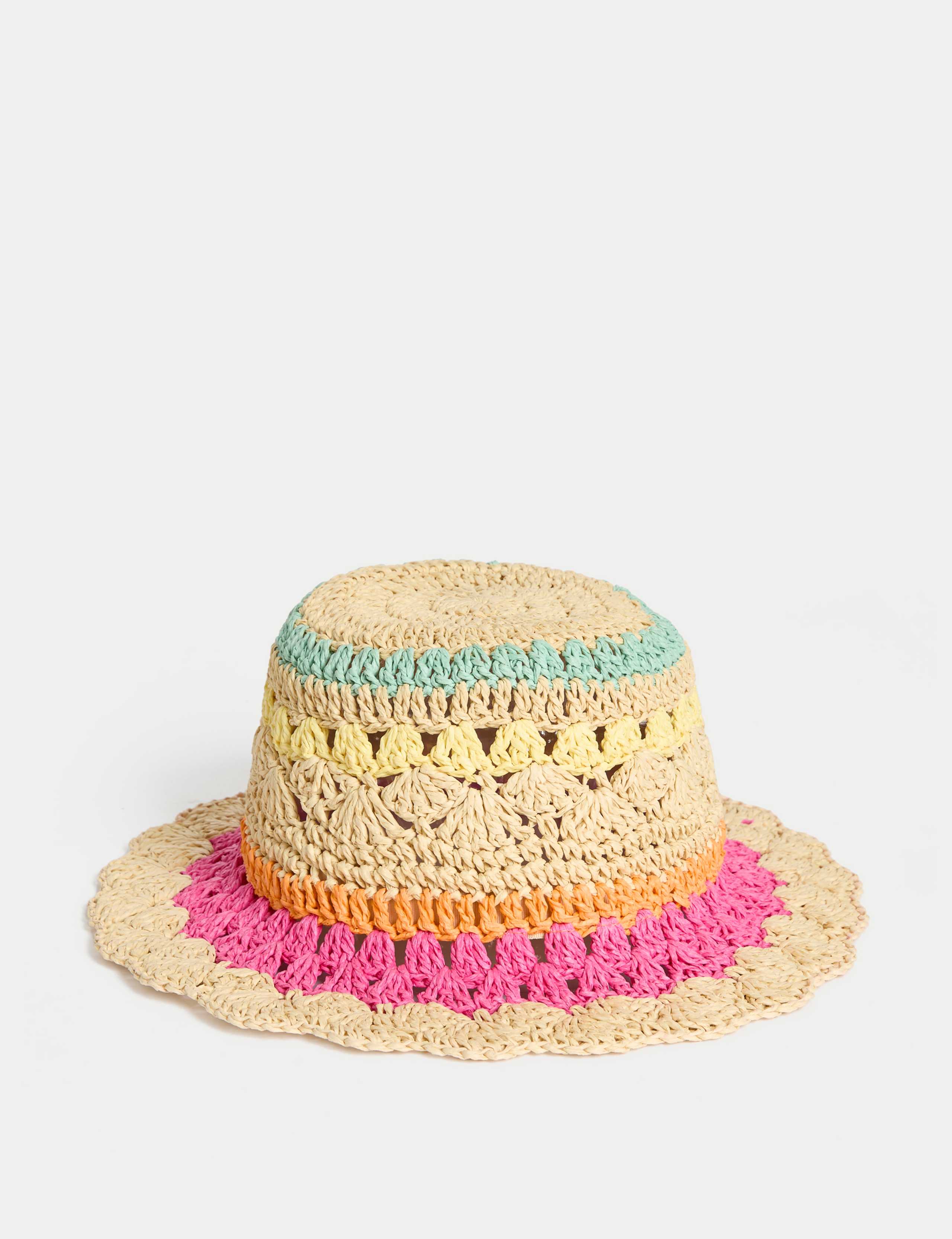 Kids' Striped Straw Sun Hat (18 Mths-13 Yrs)