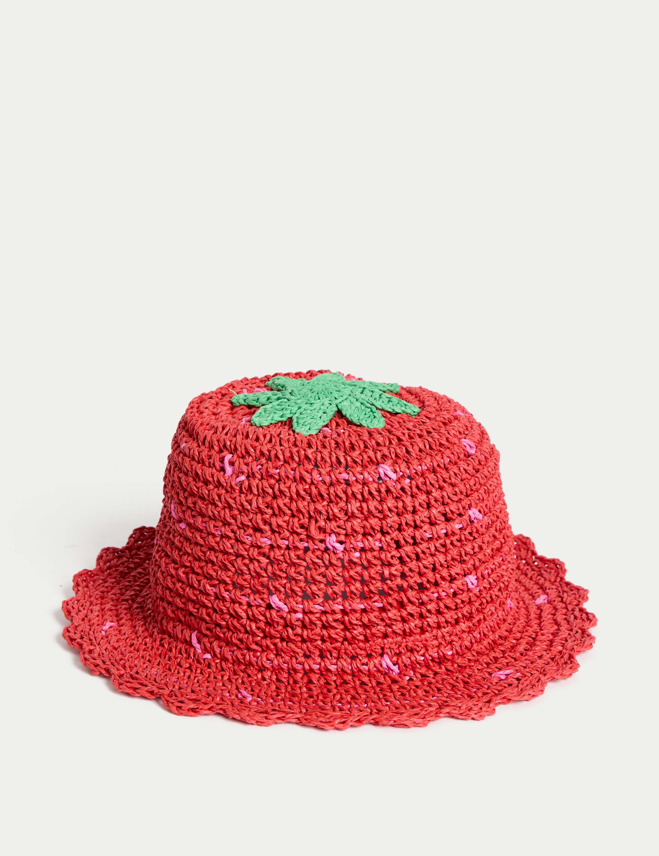 Kids' Strawberry Straw Hat (1-13 Yrs)