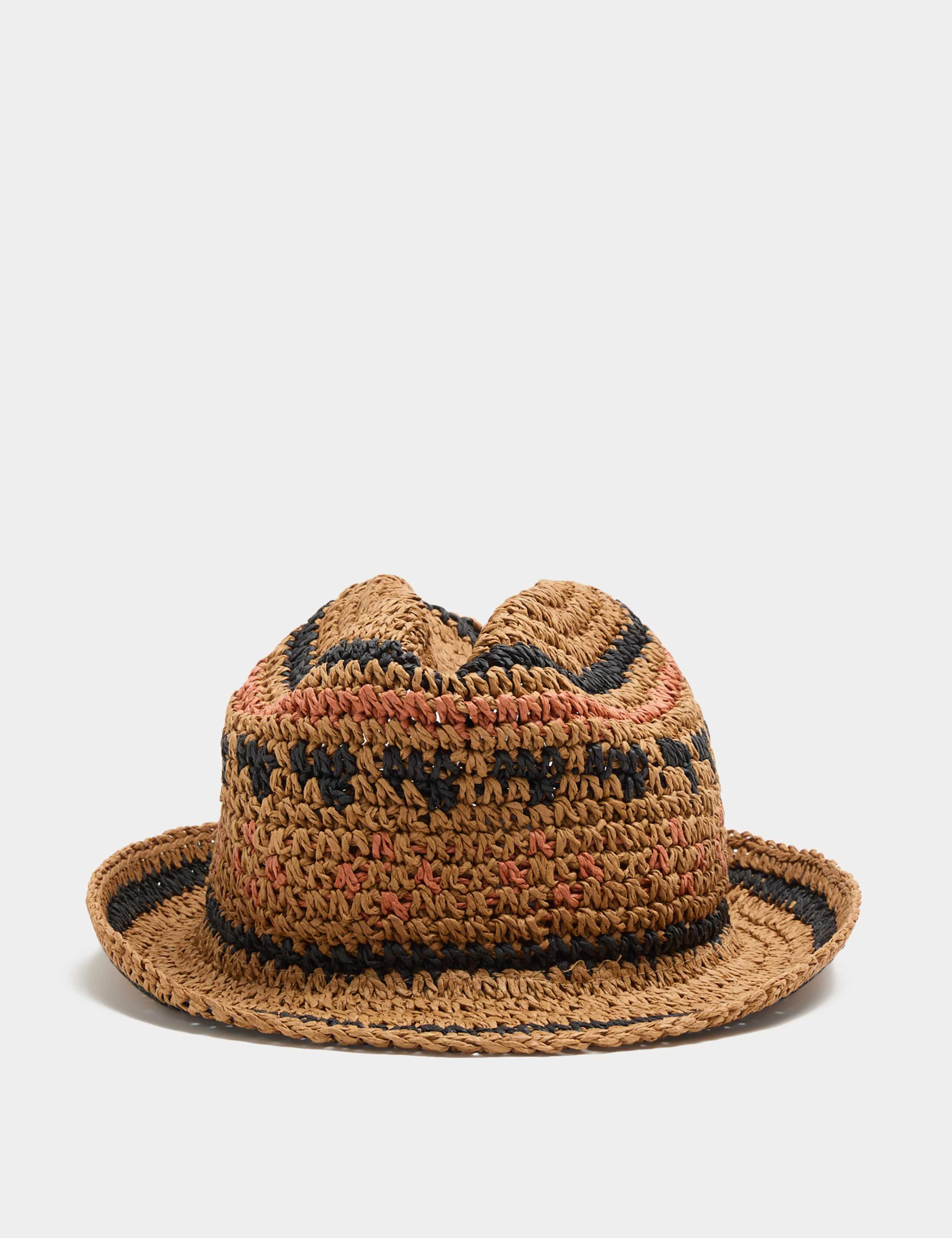 Kids’ Straw Trilby Hat