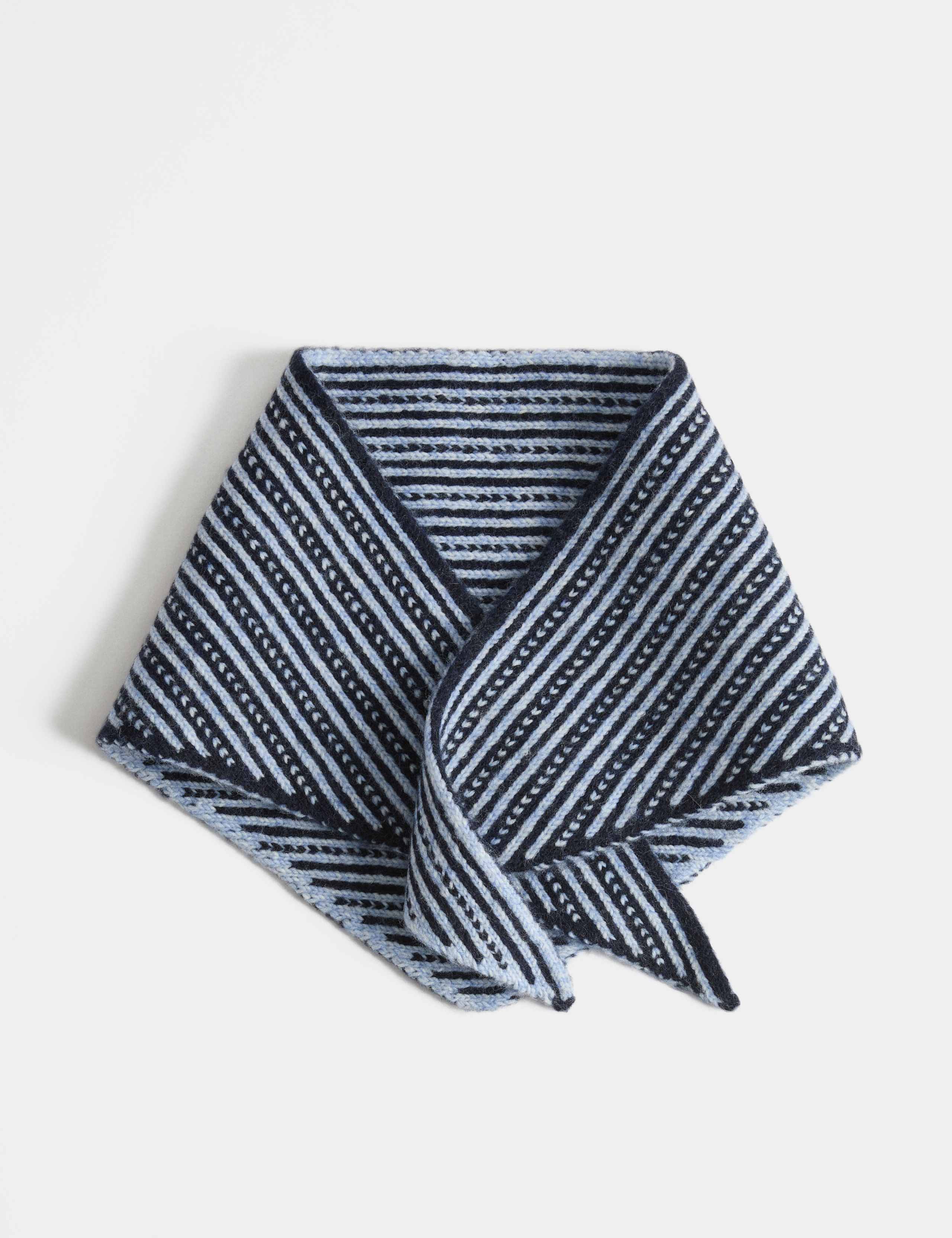 Kids Triangle Striped Scarf
