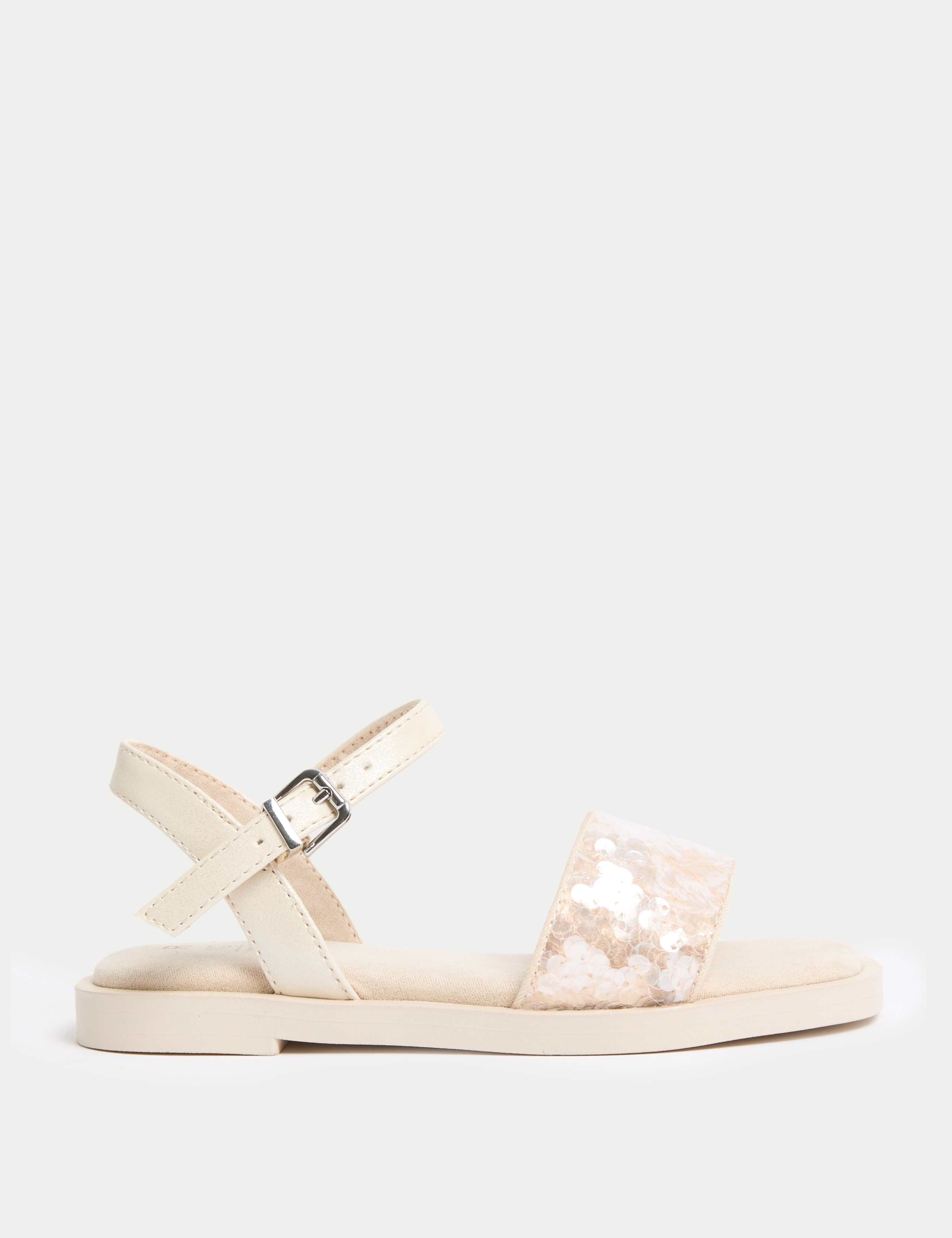Kids' Sequin Strap Sandals (10 Small - 6 Large)