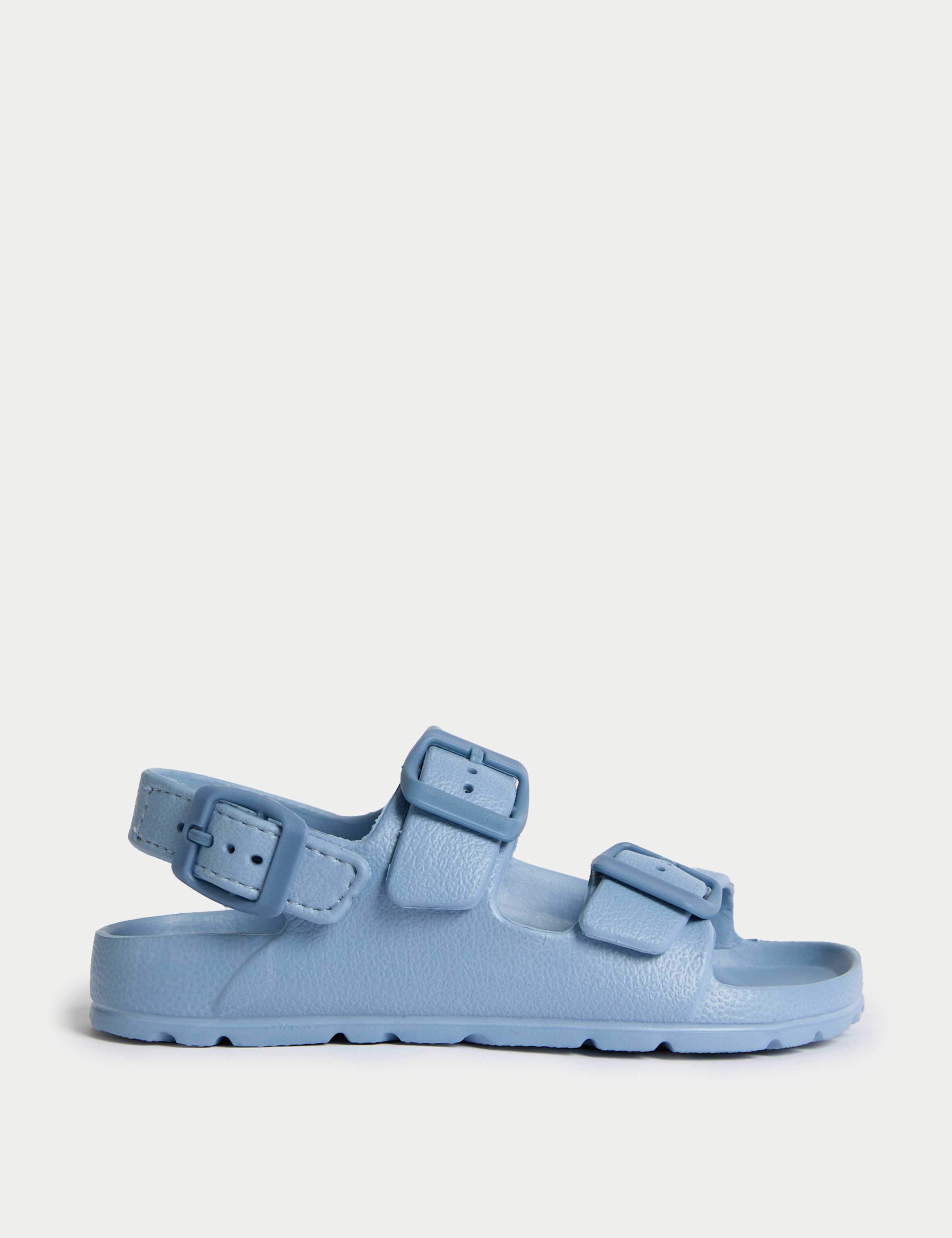Kids' Plain Buckle Footbed Sandals (4 Small - 2 Large)