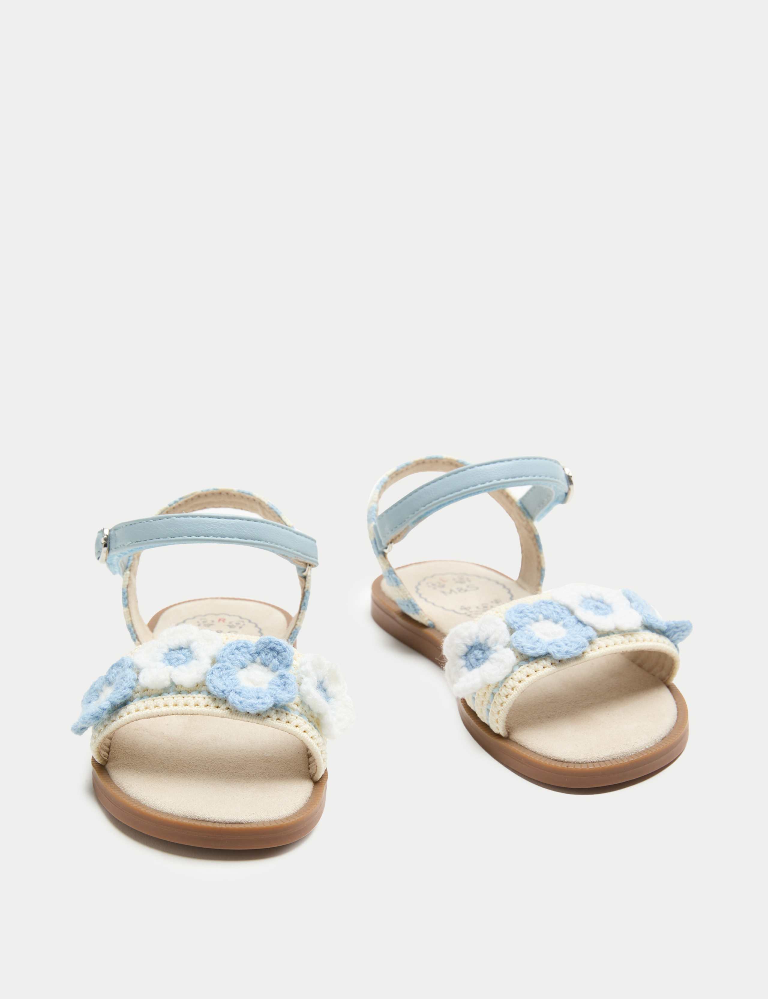 Kids' Floral Crochet Sandals (4 Small-2 Large)