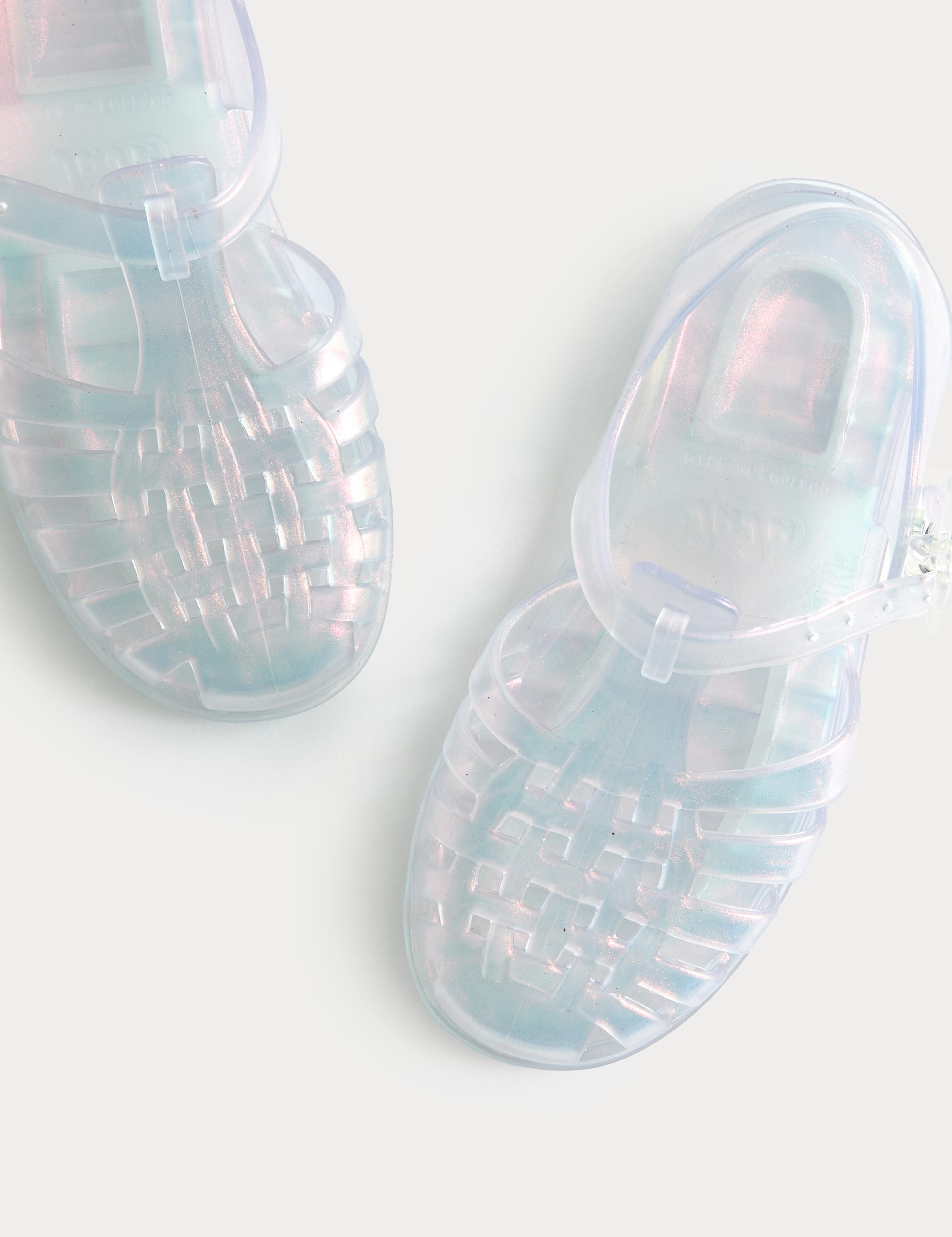 Kids' Shiny Fisherman Jelly Shoes (4 Small - 2 Large)