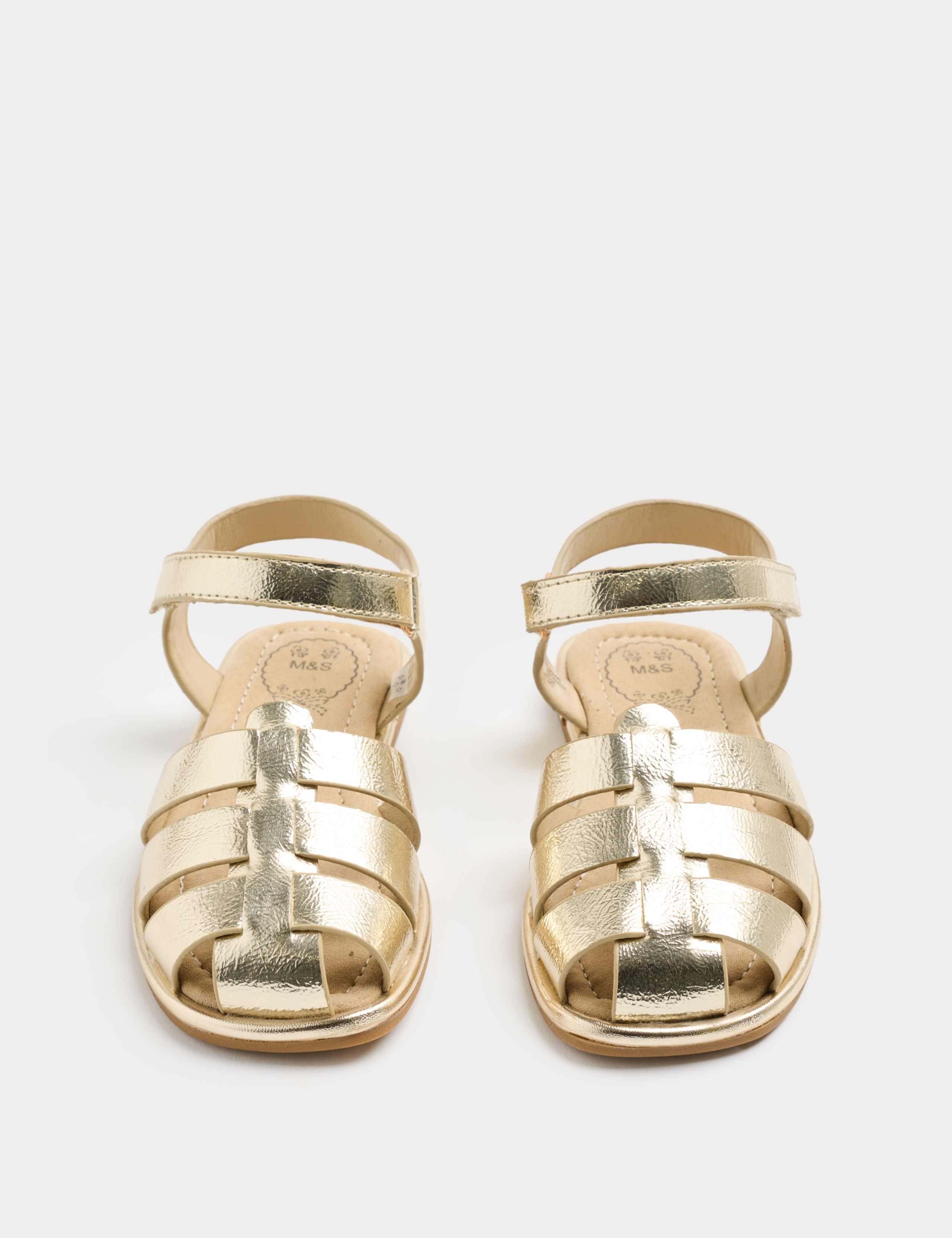 Kids' Metallic Fisherman Sandals (4 Small - 6 Large)