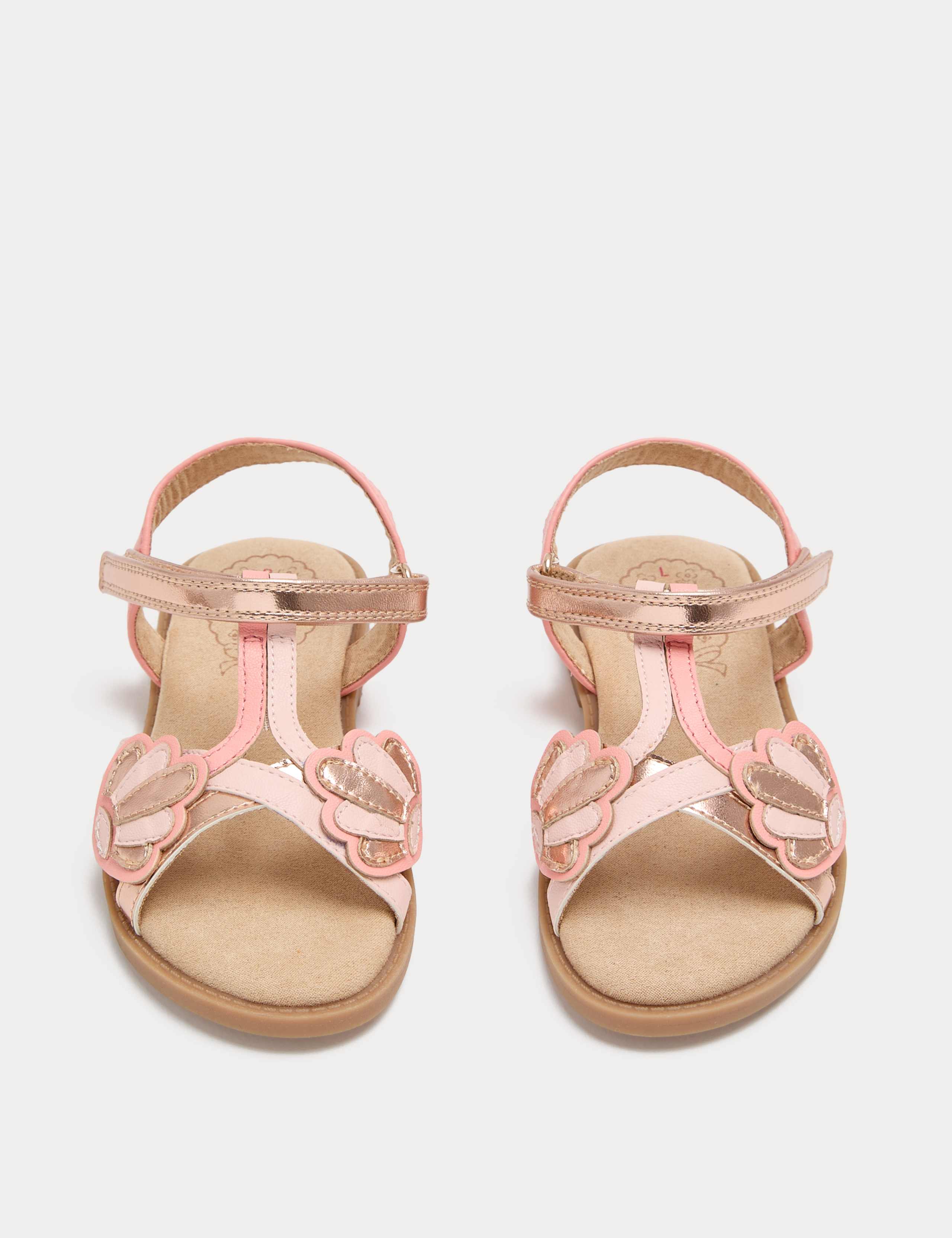 Kids' Metallic Shell Sandals (4 Small - 2 Large)