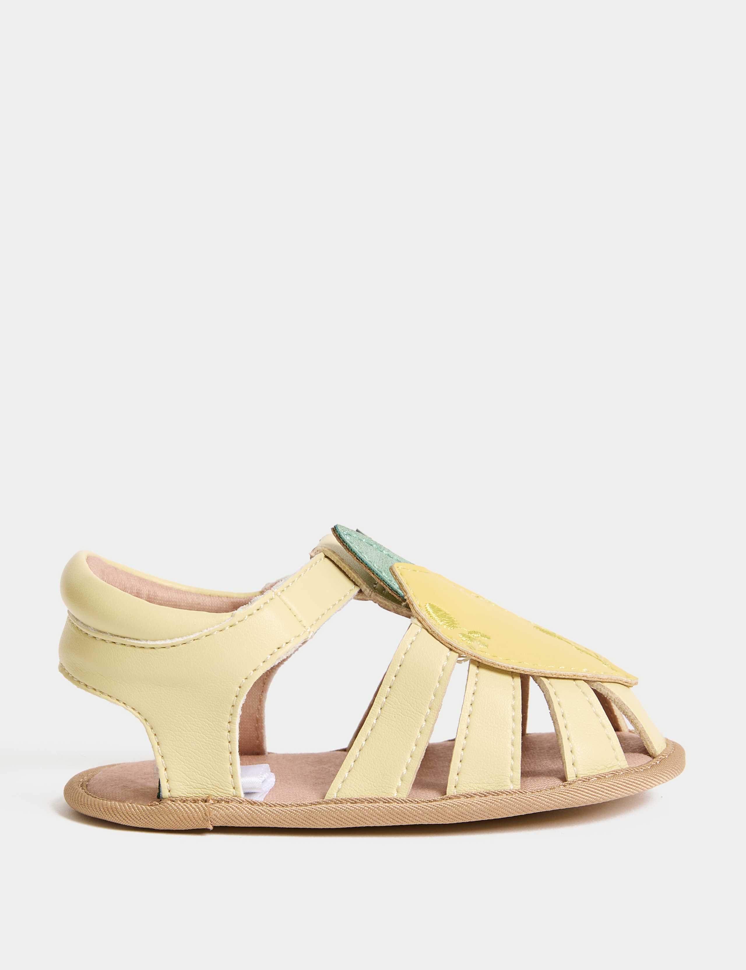 Lemon Riptape Pram Shoes (0-18 Mths)