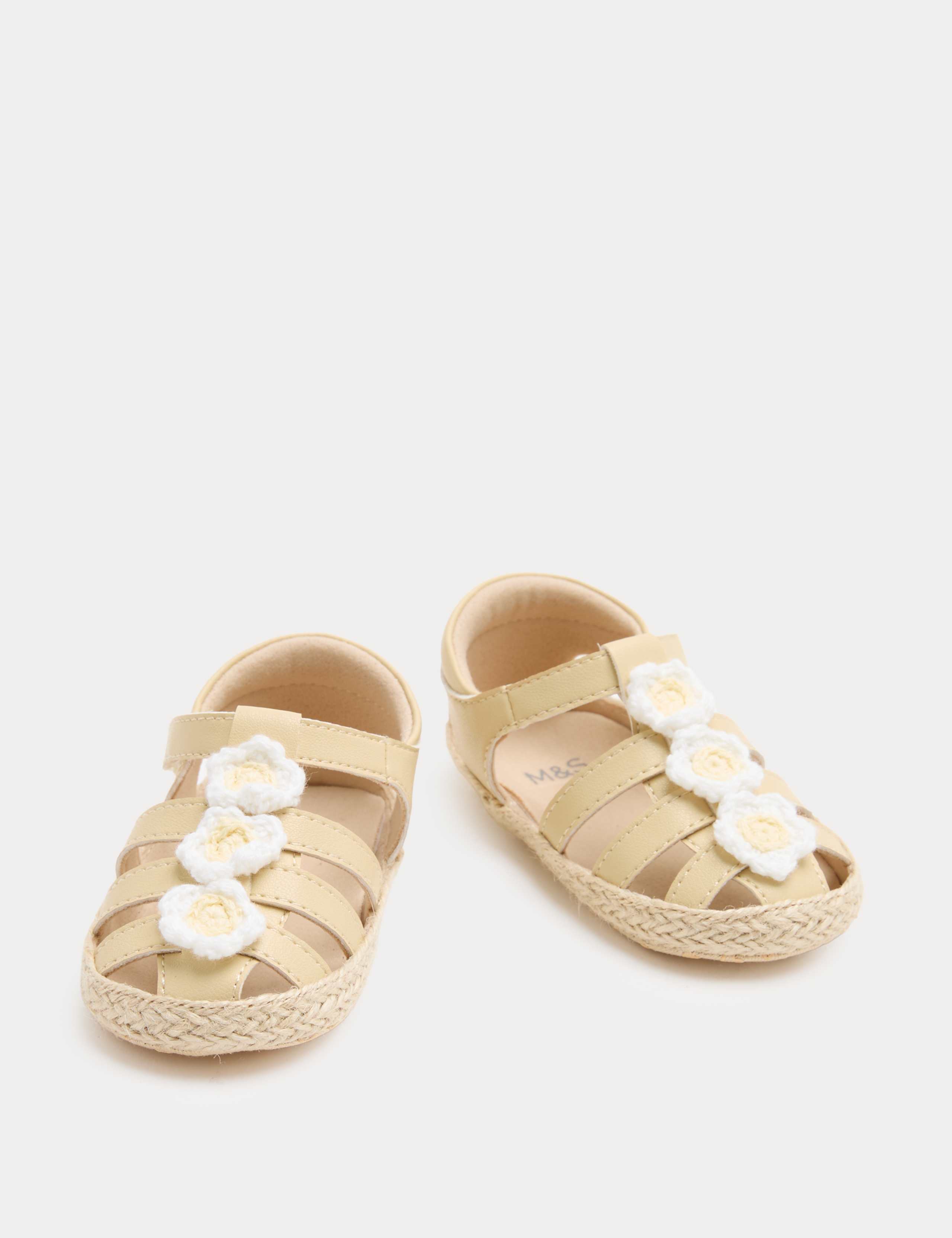 Baby Flower Fisherman Pram Sandals (0-18 Months)