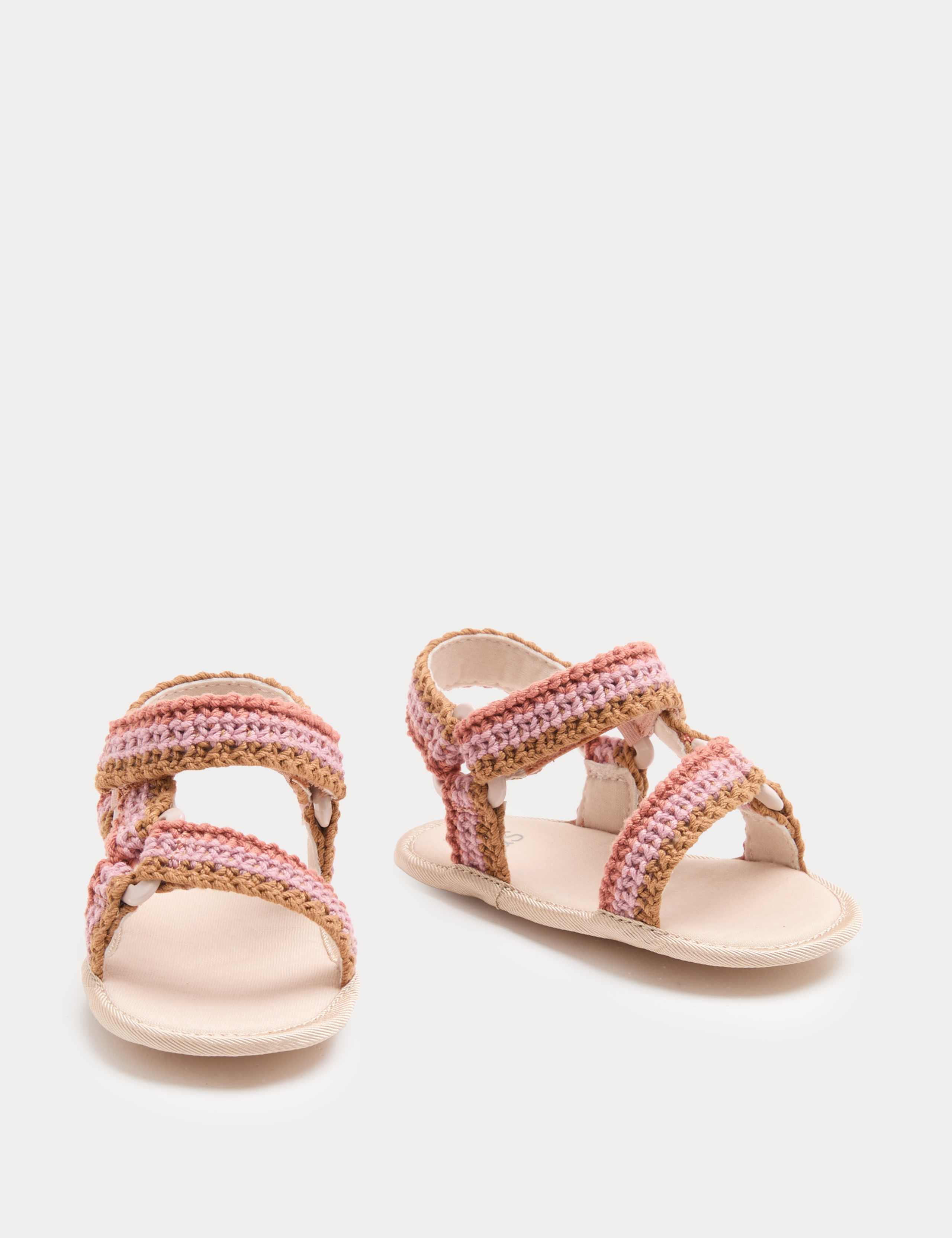 Baby Crochet Trekker Pram Sandals (0-18 Mths)