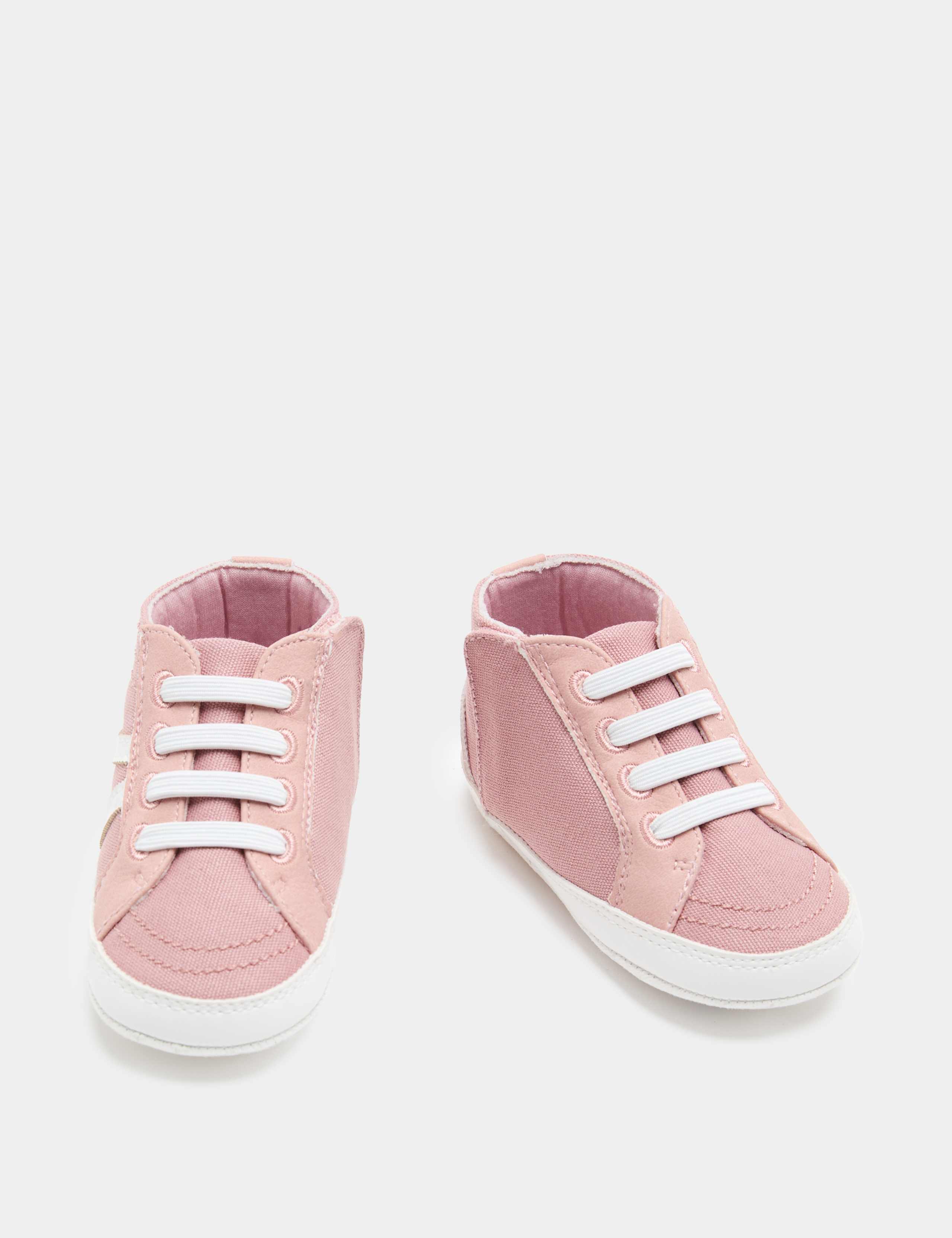 Baby Canvas Riptape Pram Trainers (0-18 Mths)
