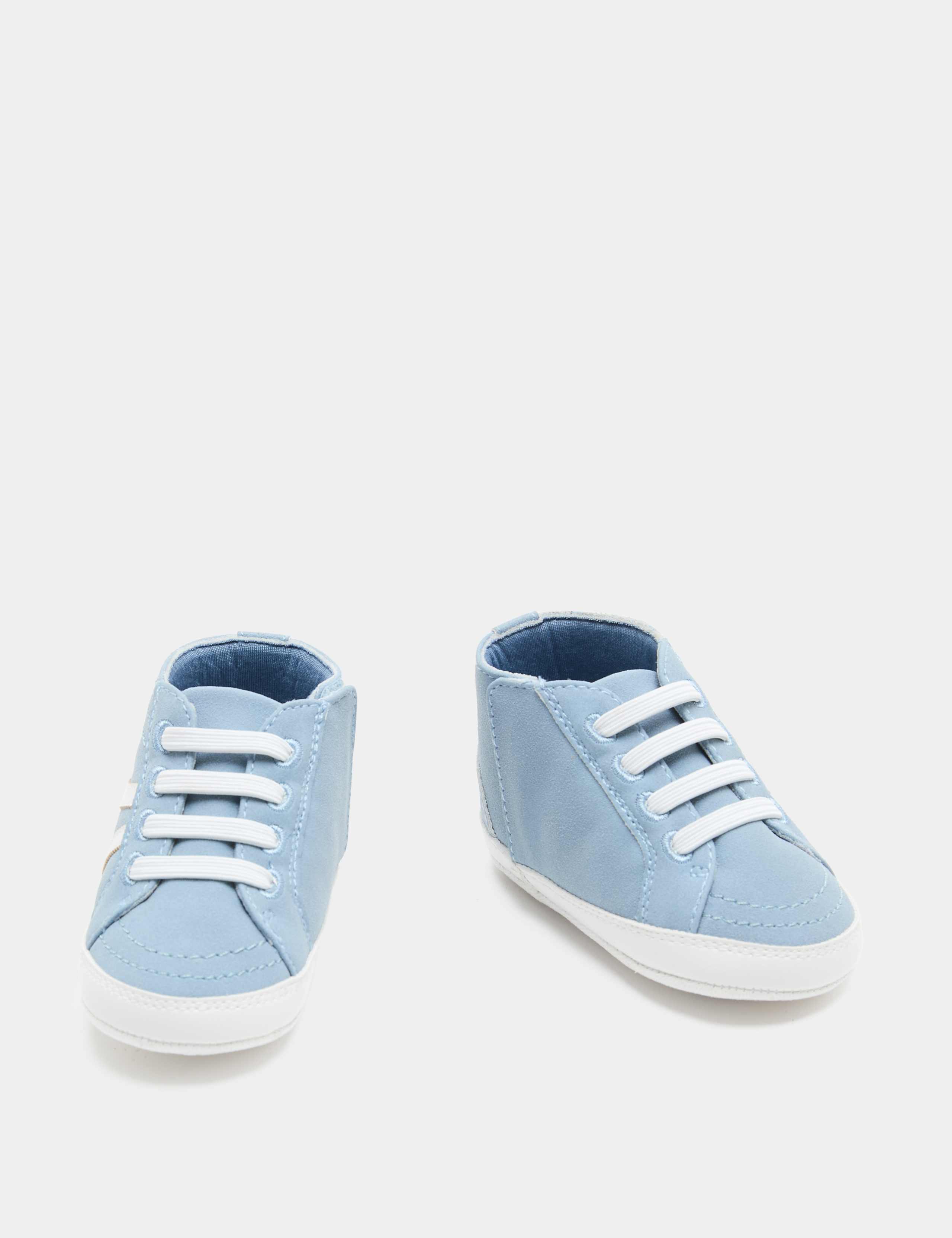 Baby Canvas Riptape Pram Trainers (0-18 Mths)