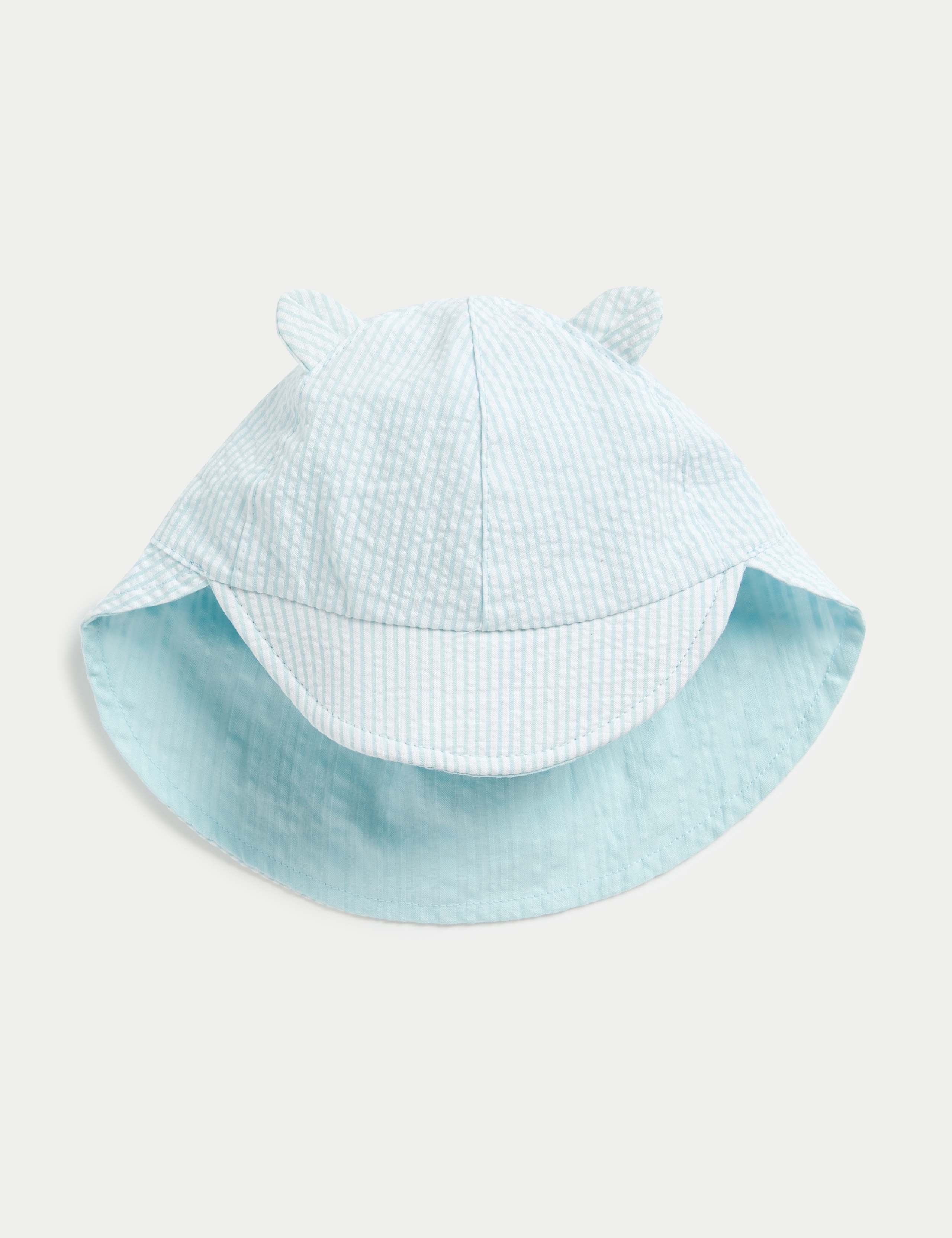Pure Cotton Reversible Sun Hat (0-1 Yrs)