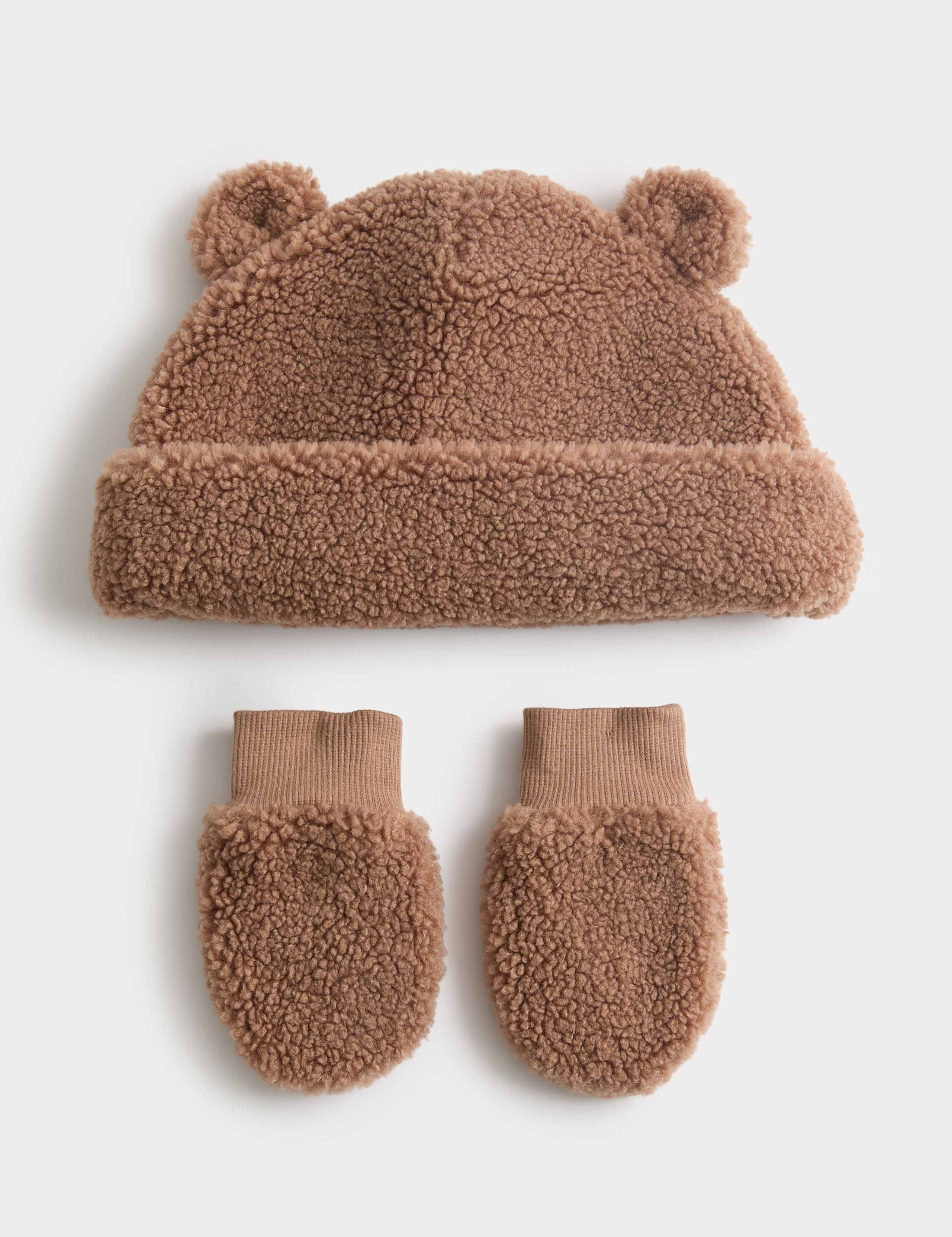 Baby Borg Bear Hat and Mittens Set (0-36 Mths)