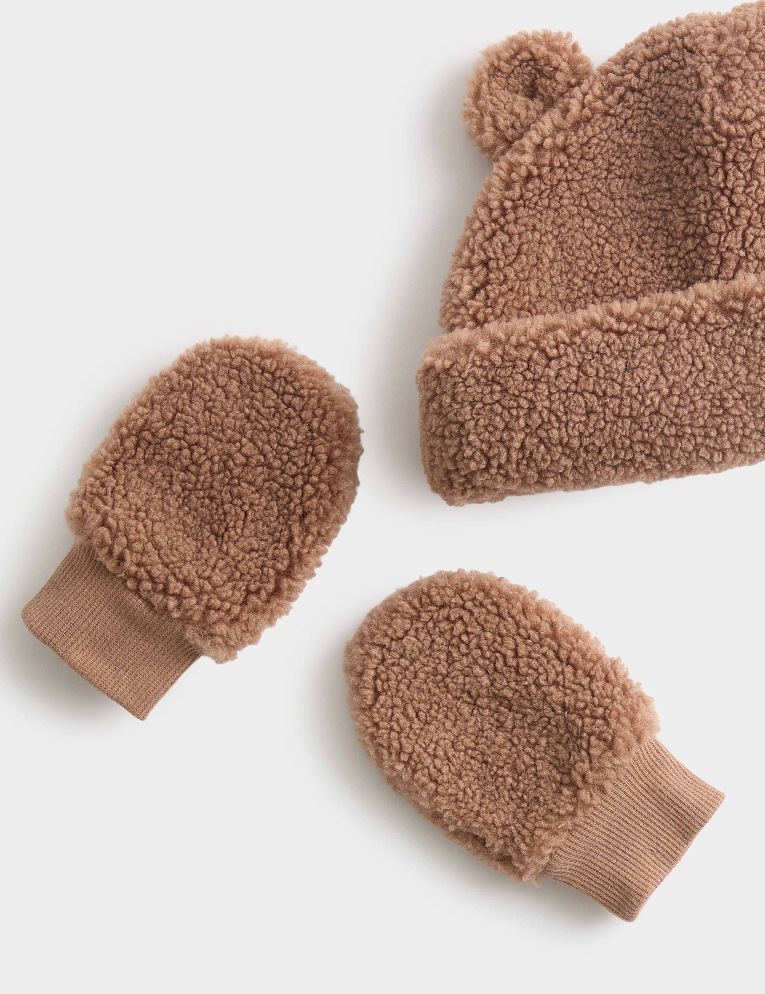 Baby Borg Bear Hat and Mittens Set (0-36 Mths)