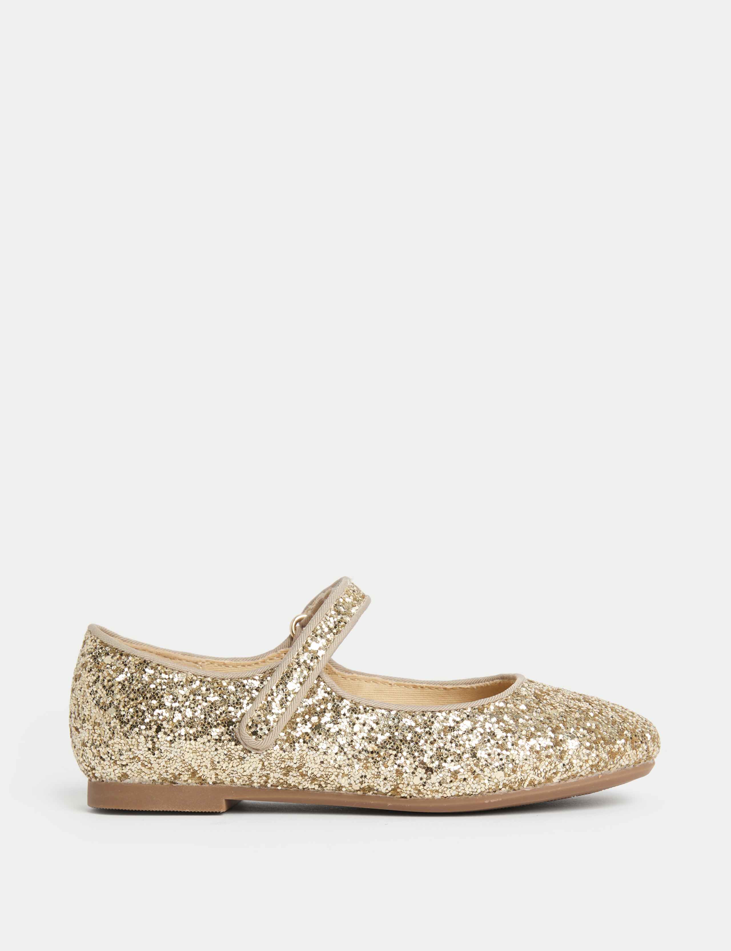 Kids' Glitter Ballet Pumps (4 Small - 2 Large)