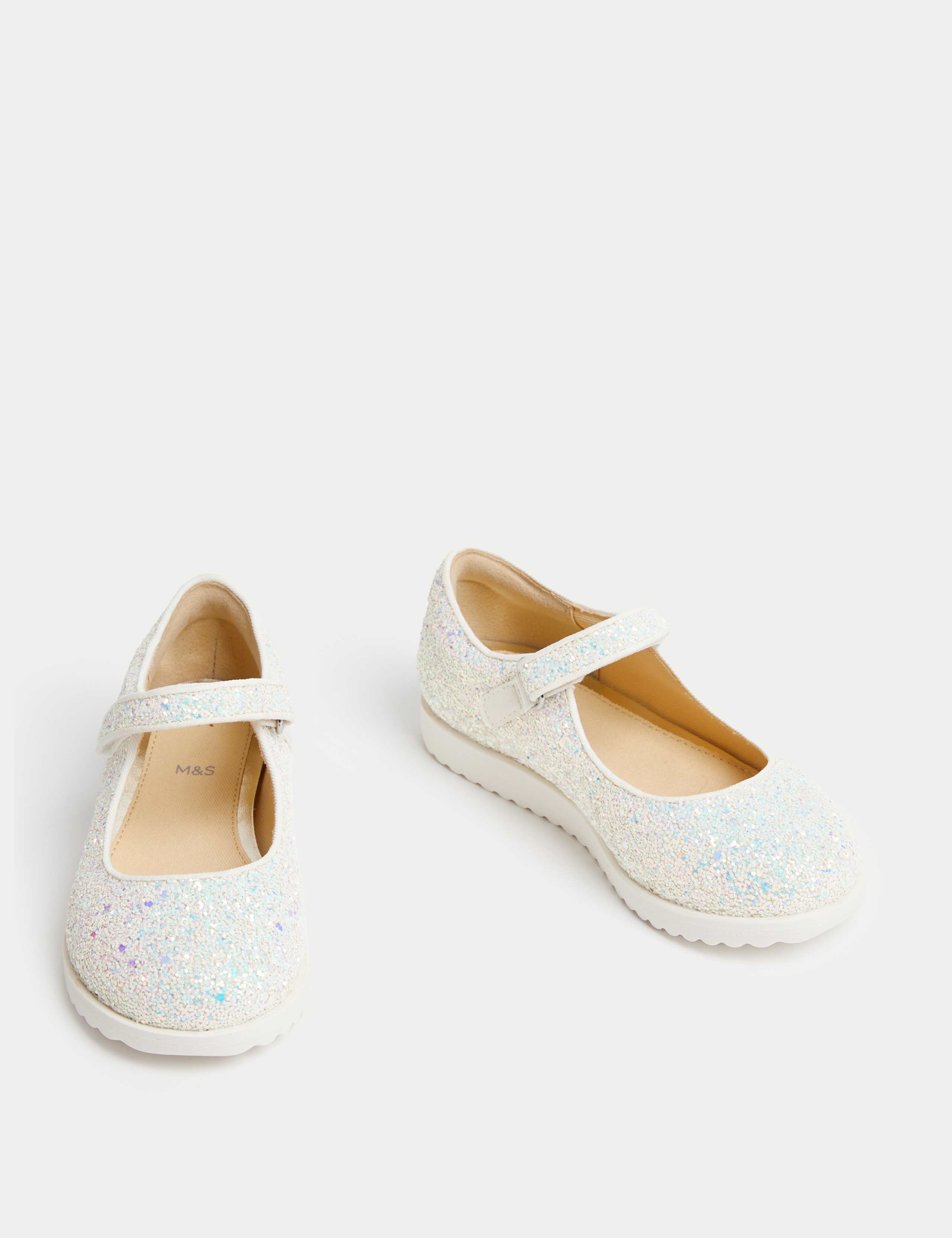 Kids' Freshfeet™ Glitter Ballet Pumps (4 Small - 2 Large)