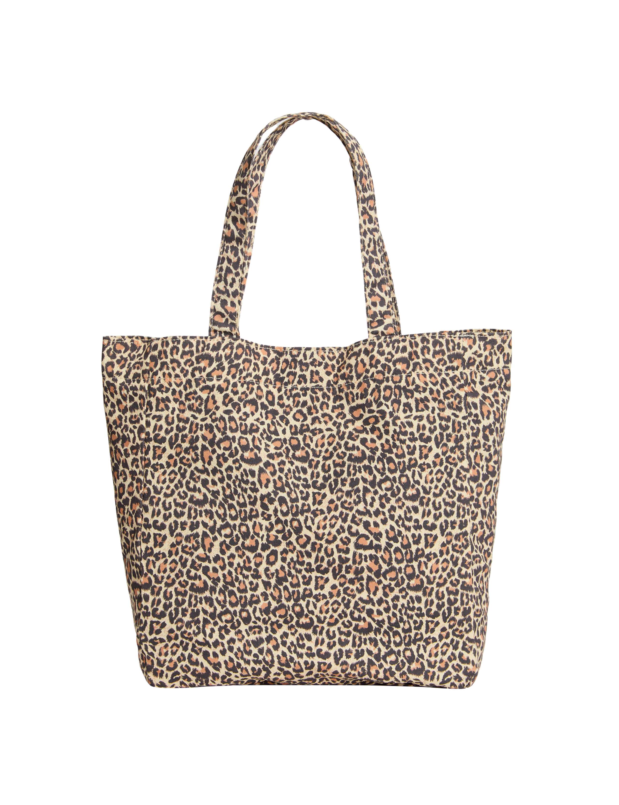 Kids' Pure Cotton Leopard Tote Bag