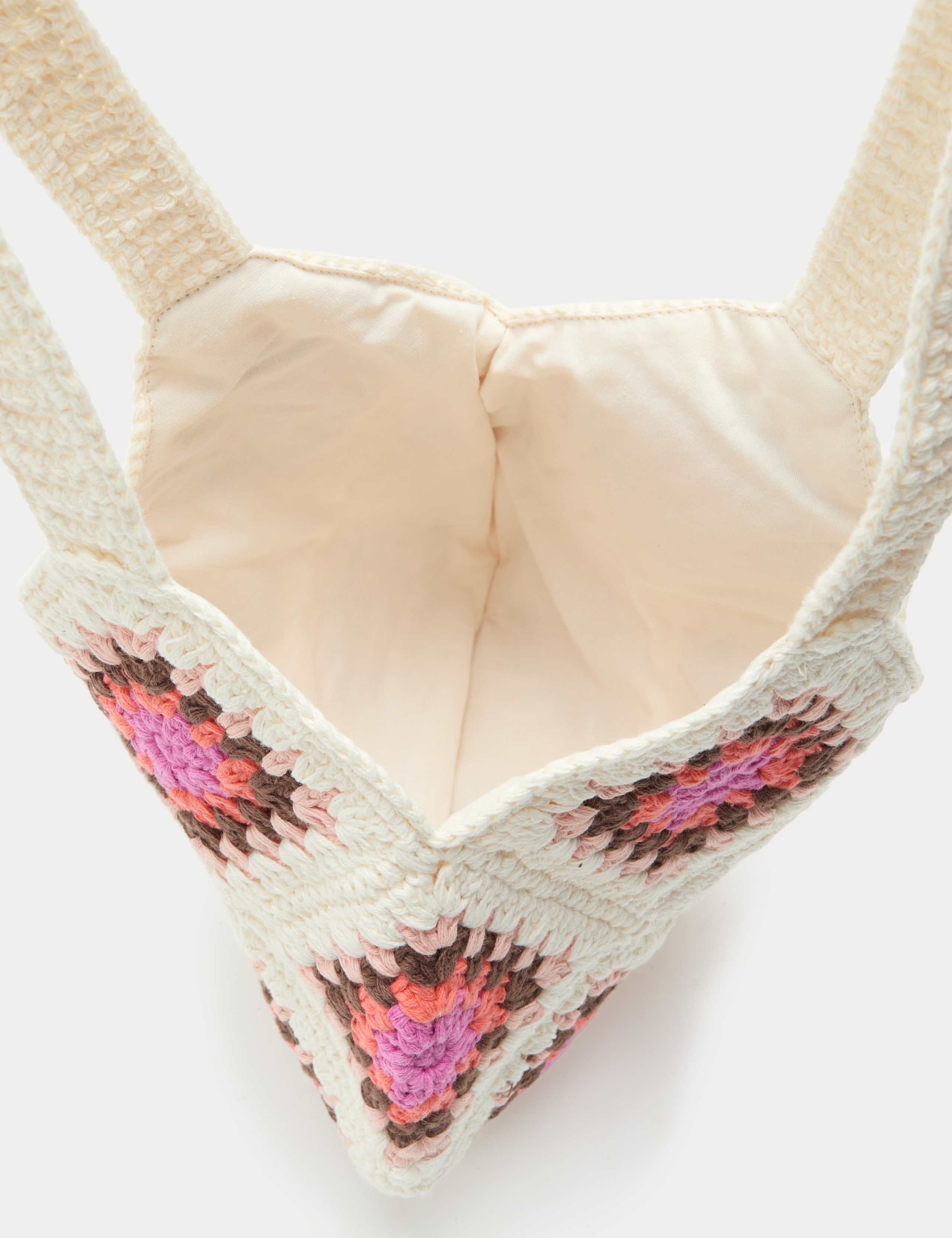 Kids' Pure Cotton Crochet Tote Bag