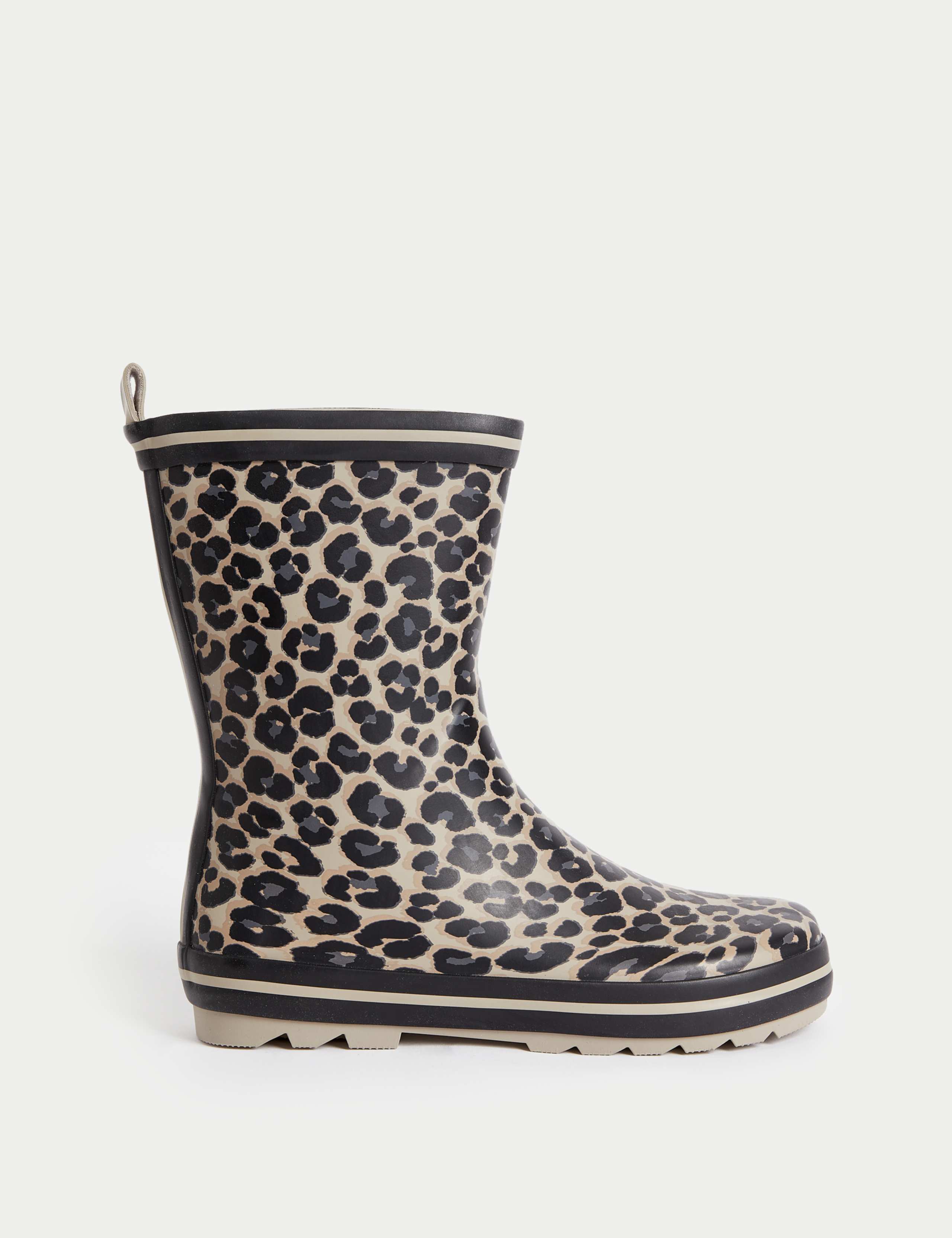 Kids’ Leopard Print Wellies (4 Small - 6 Large)