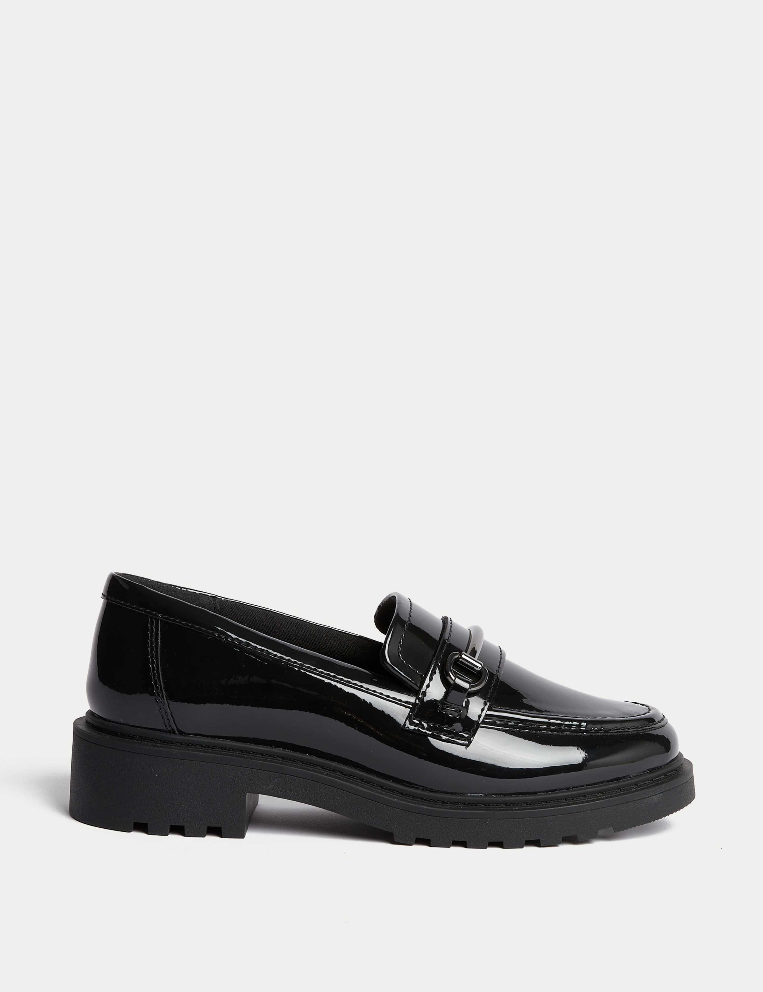 Kids' Patent Loafer Leather School Shoes (2½ Large - 7 Large)