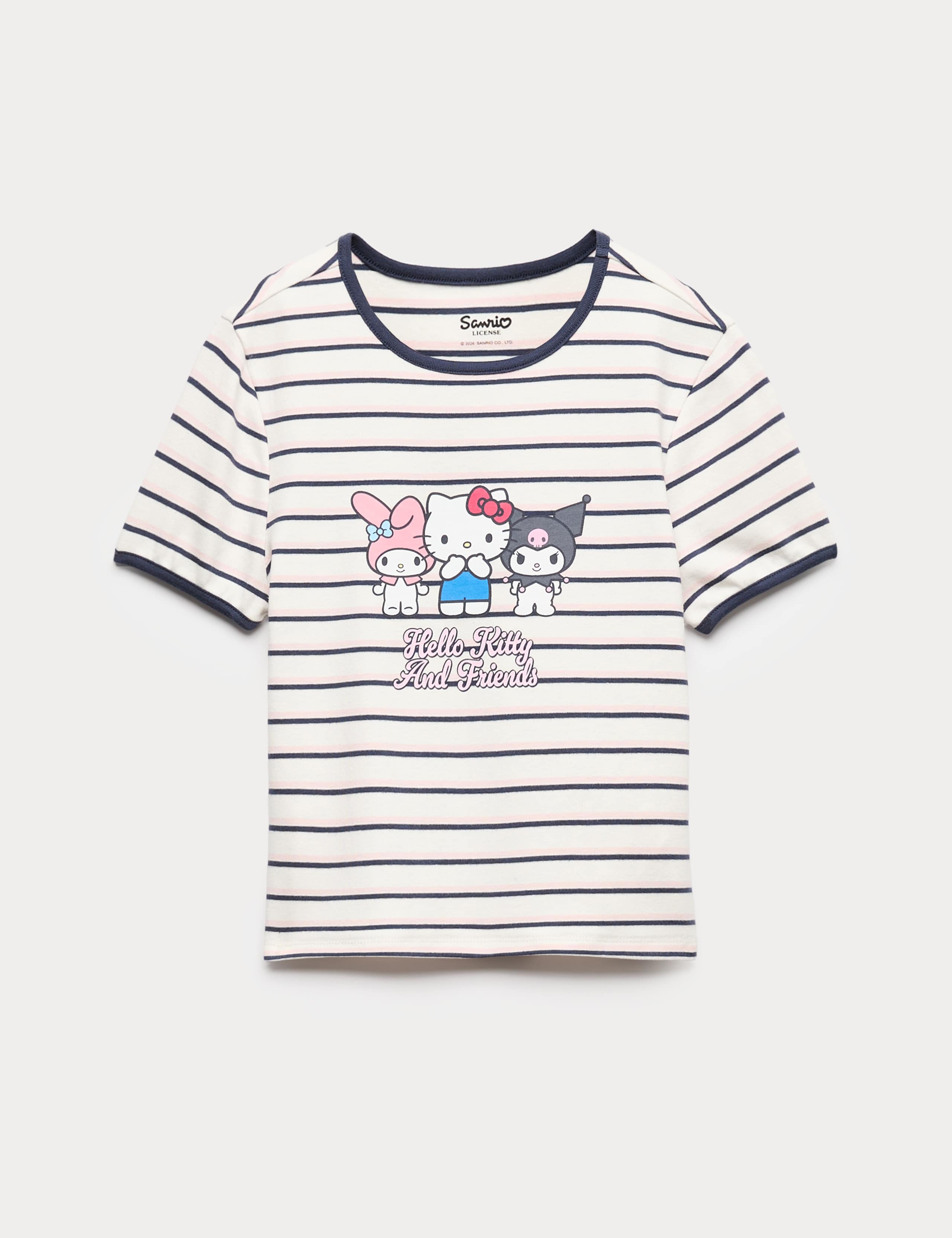 Cotton Rich Hello Kitty™ Striped T-Shirt (9-16 Years)