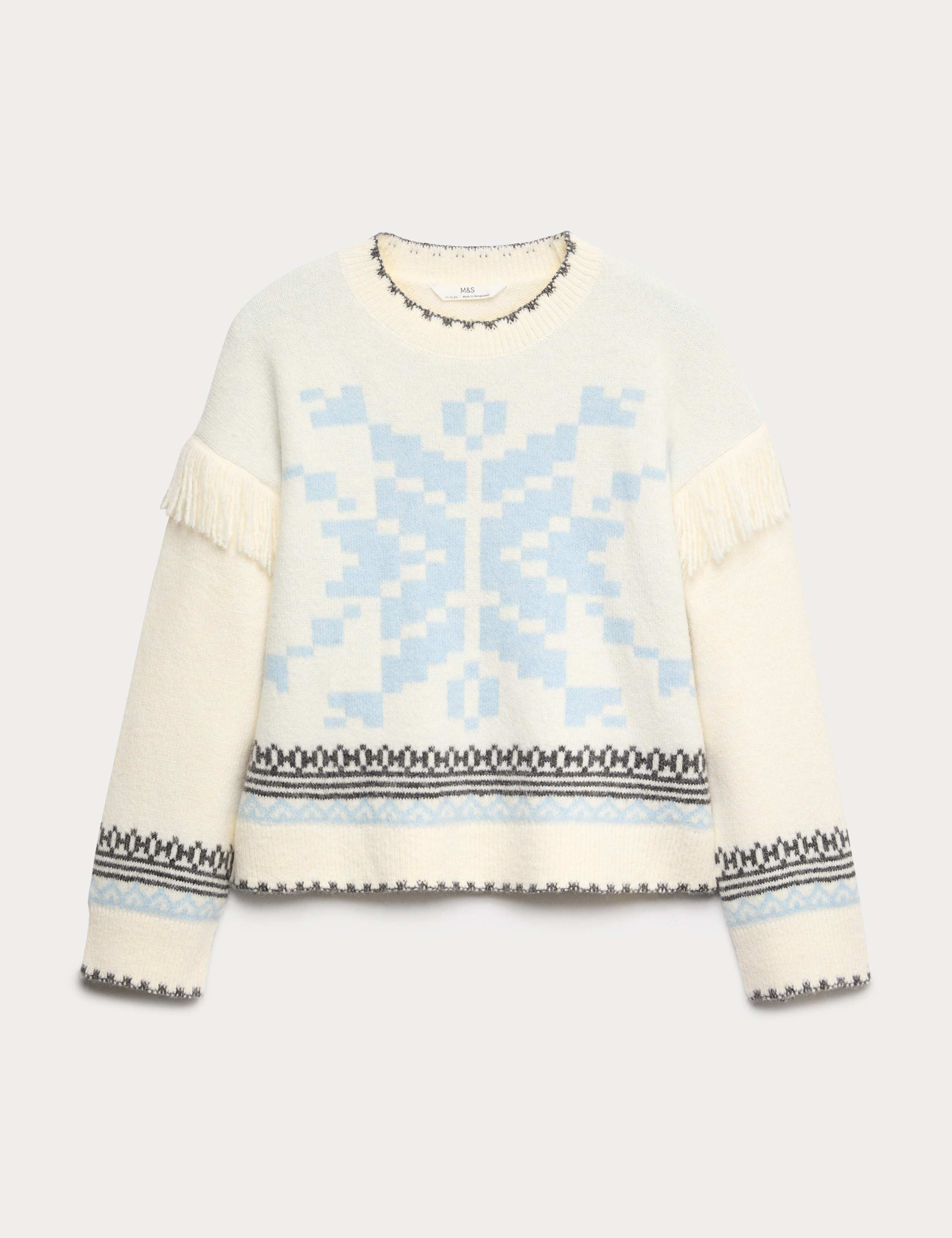 Knitted Snowflake Jumper (2-16 Yrs)