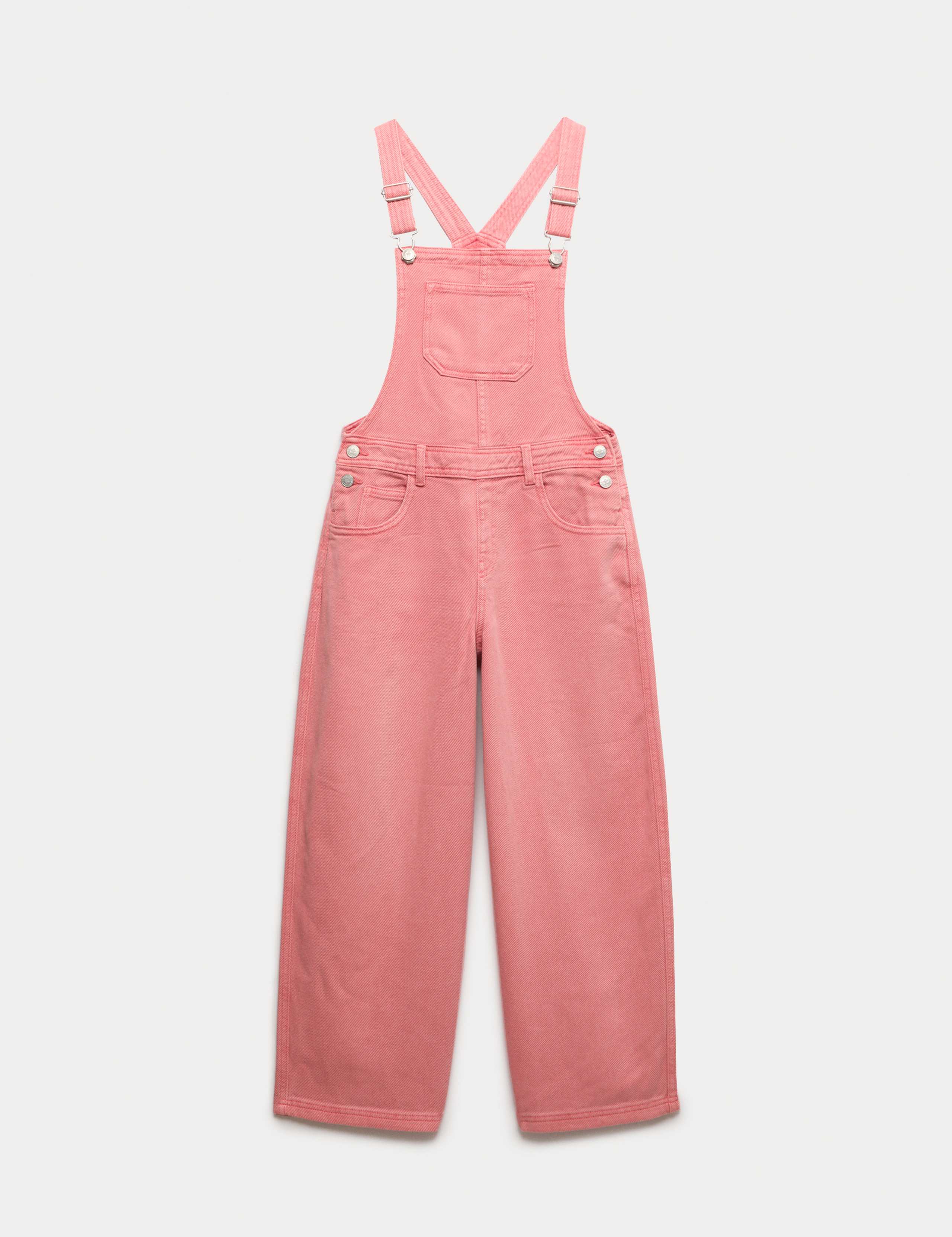 Pure Cotton Barrel Leg Dungarees (2-16 Years)