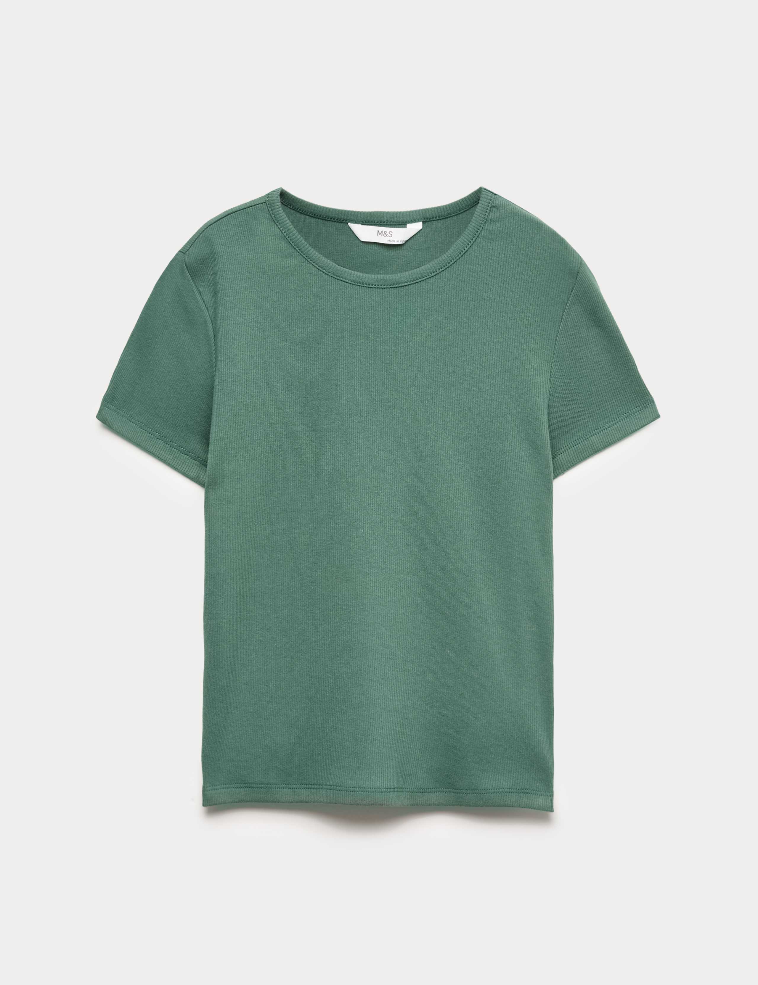 Pure Cotton Ribbed Baby T-Shirt (6-16 Yrs)