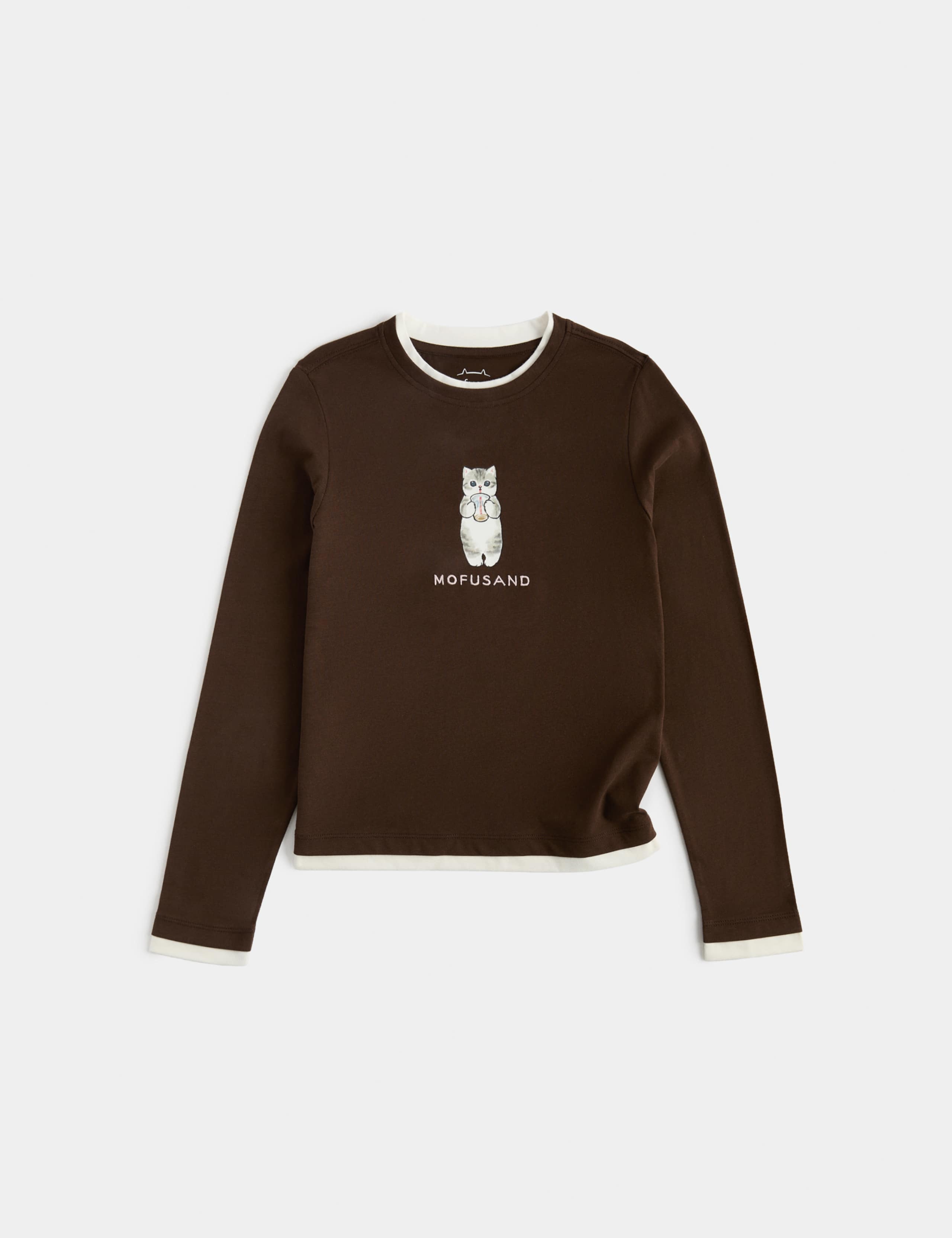 Pure Cotton Mofusand Layered Effect Top (6-16 Yrs)