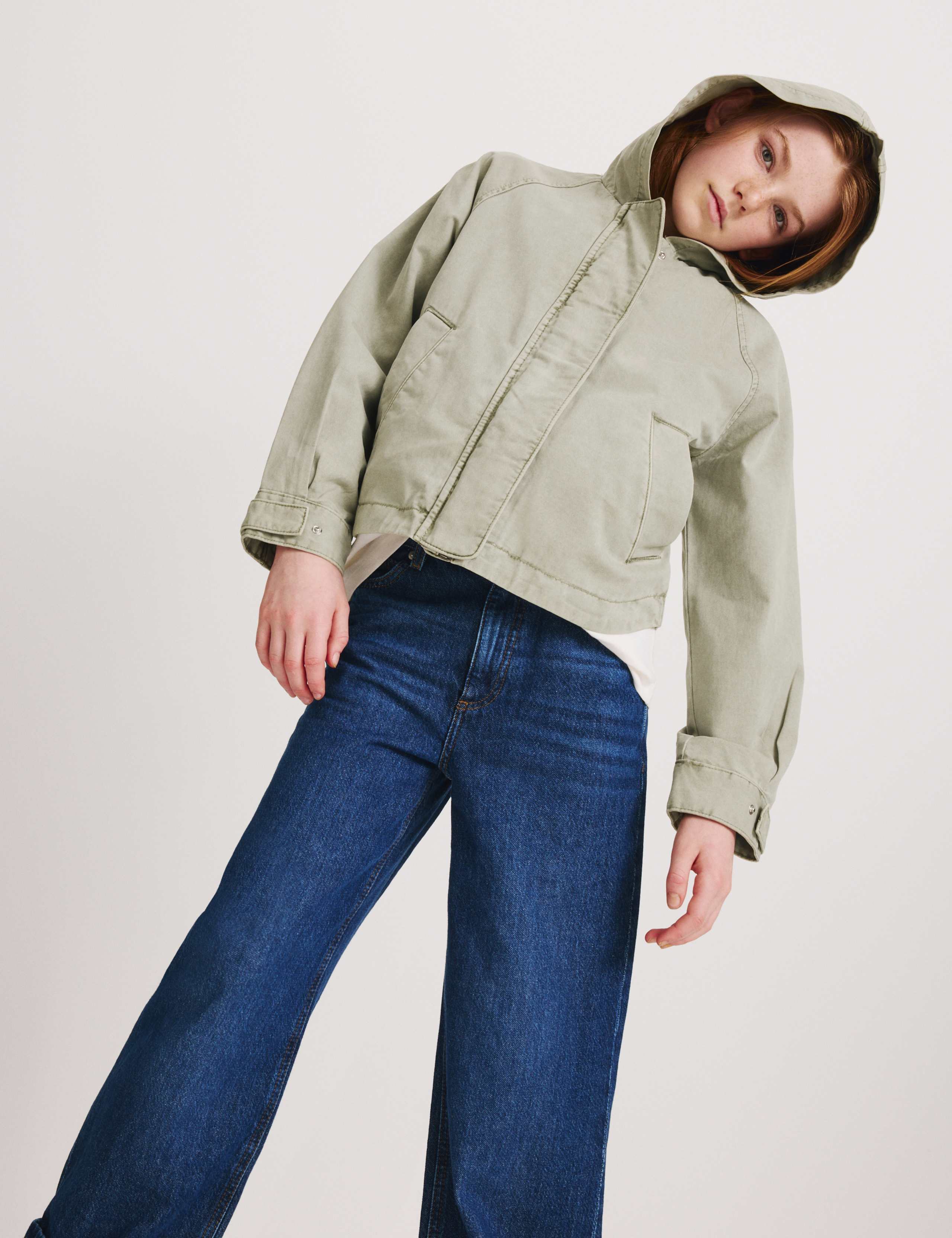 Pure Cotton Hooded Parka (6-16 Yrs)