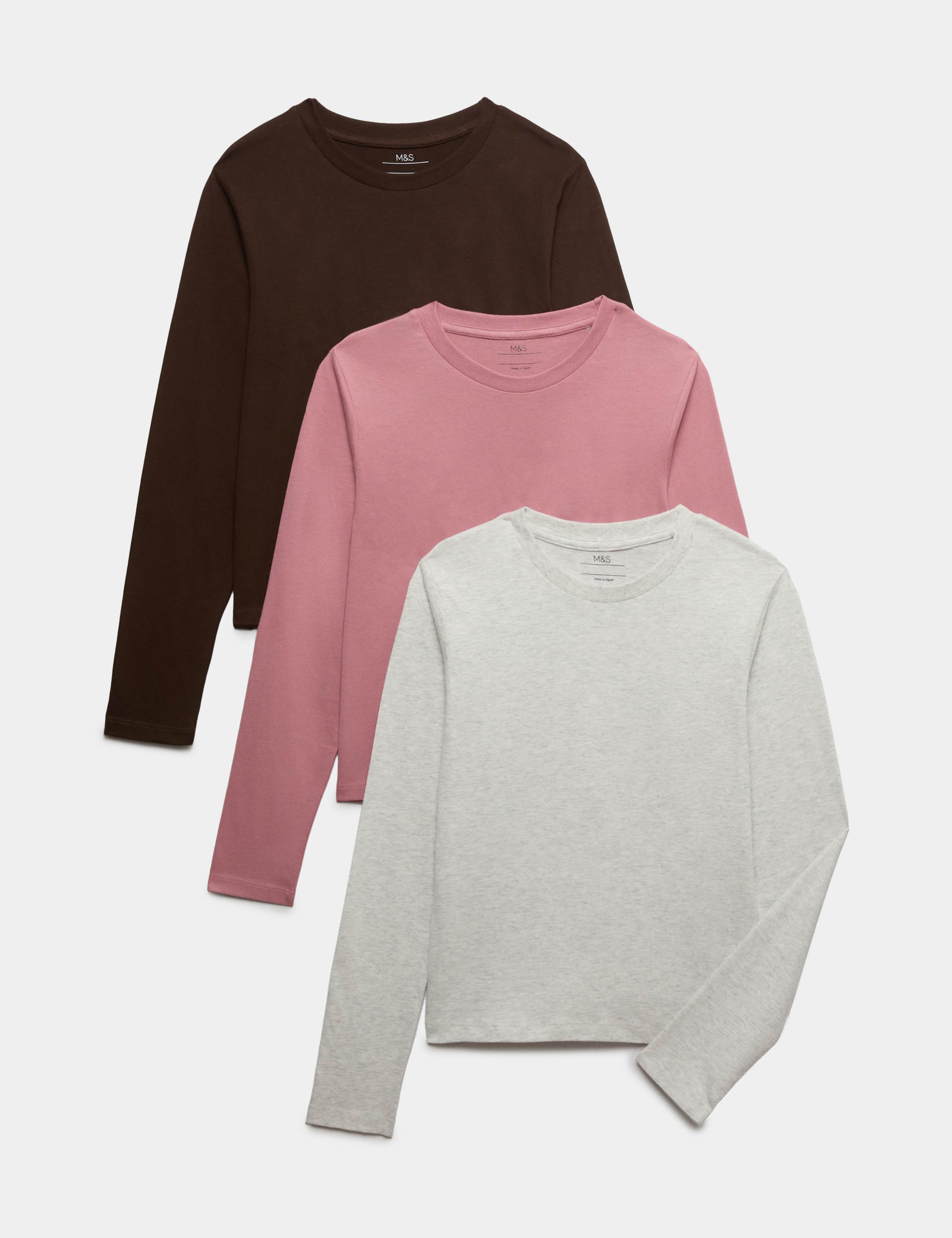 3 Pack Pure Cotton Tops (6-16 Yrs)