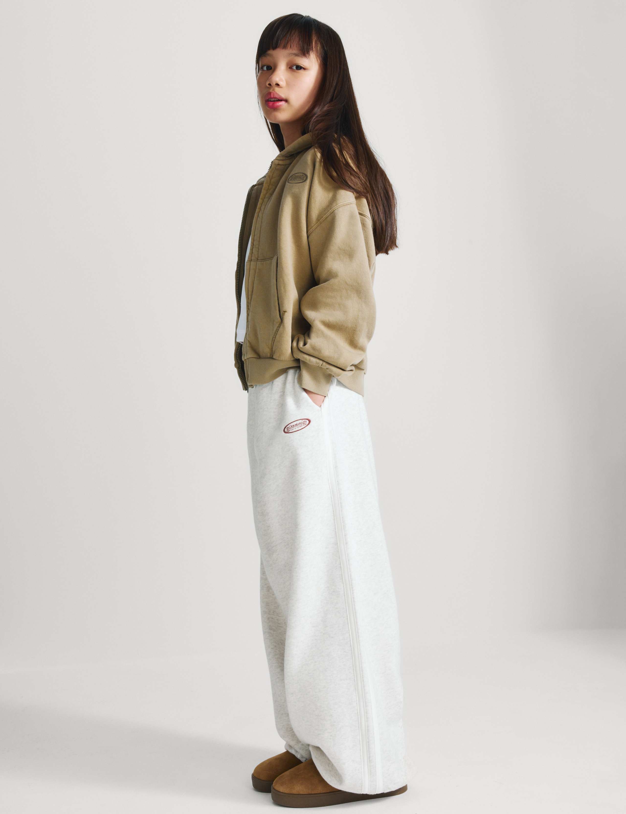Cotton Rich Baggy Wide Leg Jogger (6-16 Yrs)