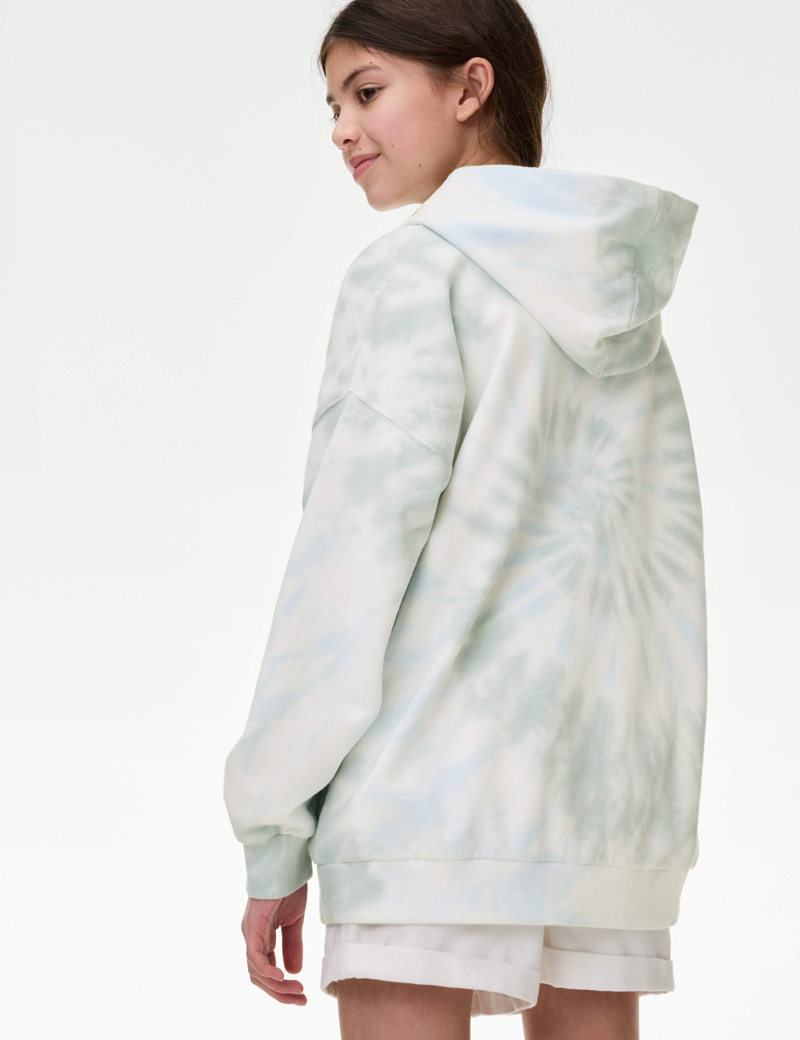Cotton Rich Tie Dye Hoodie (2-16 Yrs)