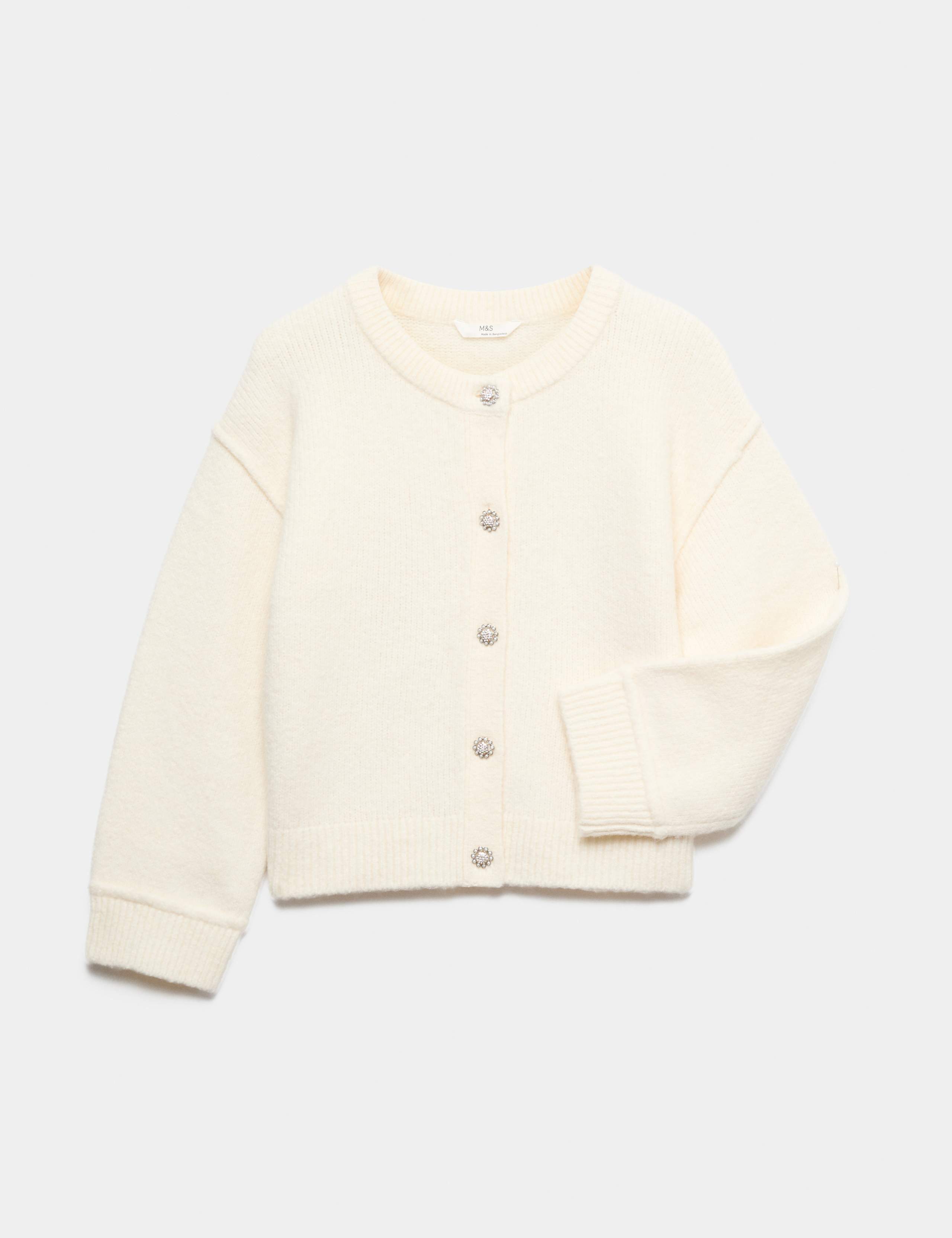 Gem Button Cardigan (6-16 Yrs)