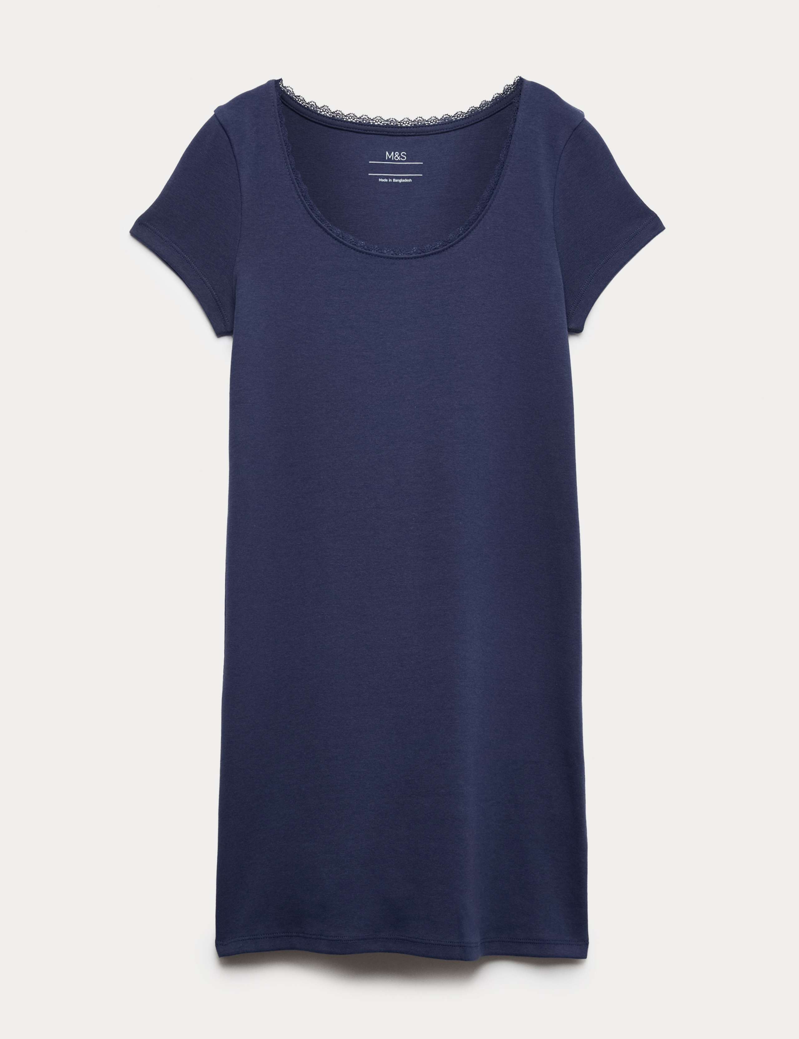 Cotton Rich Lace Trim Dress (6-16 Yrs)