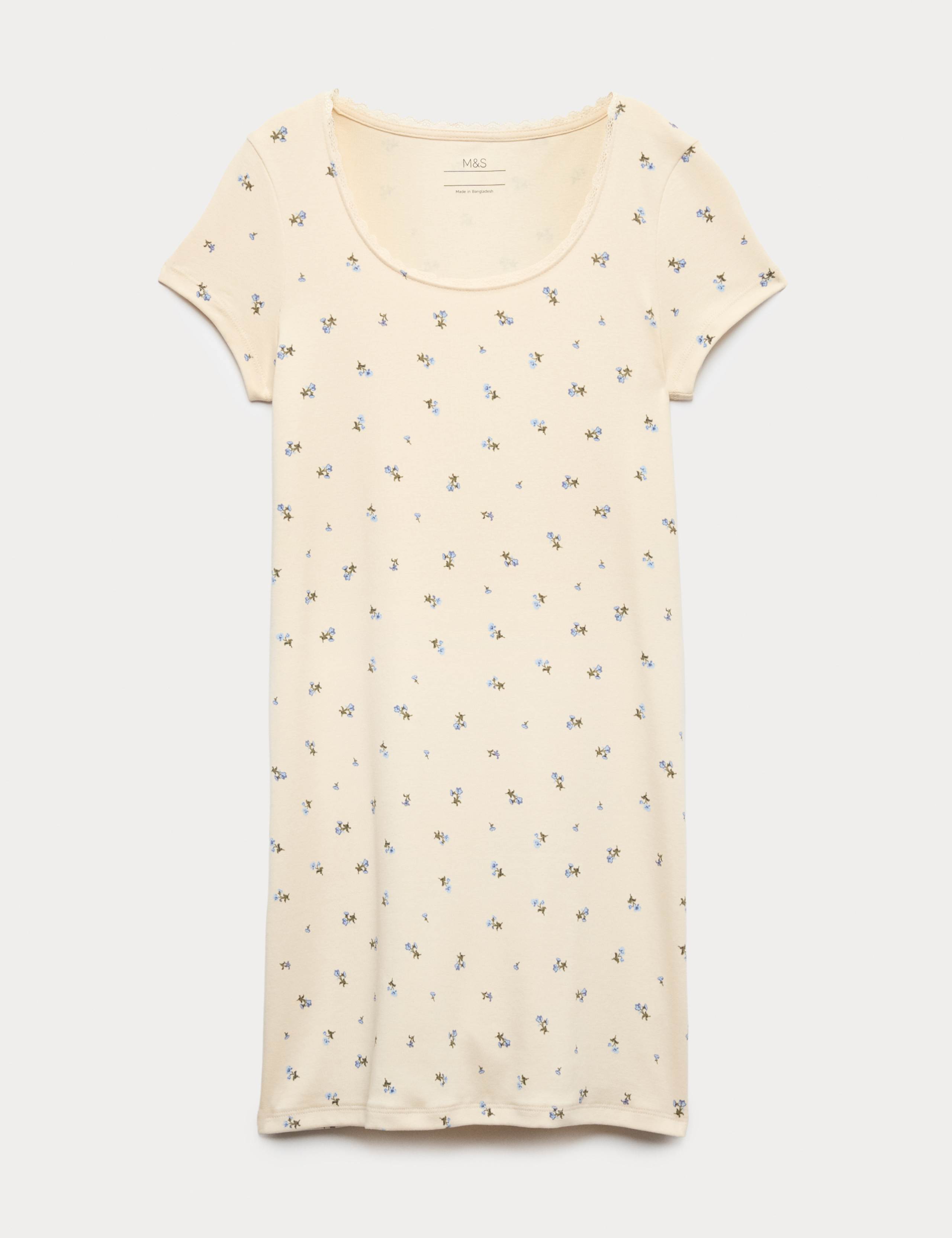 Cotton Rich Lace Trim Dress (6-16 Yrs)