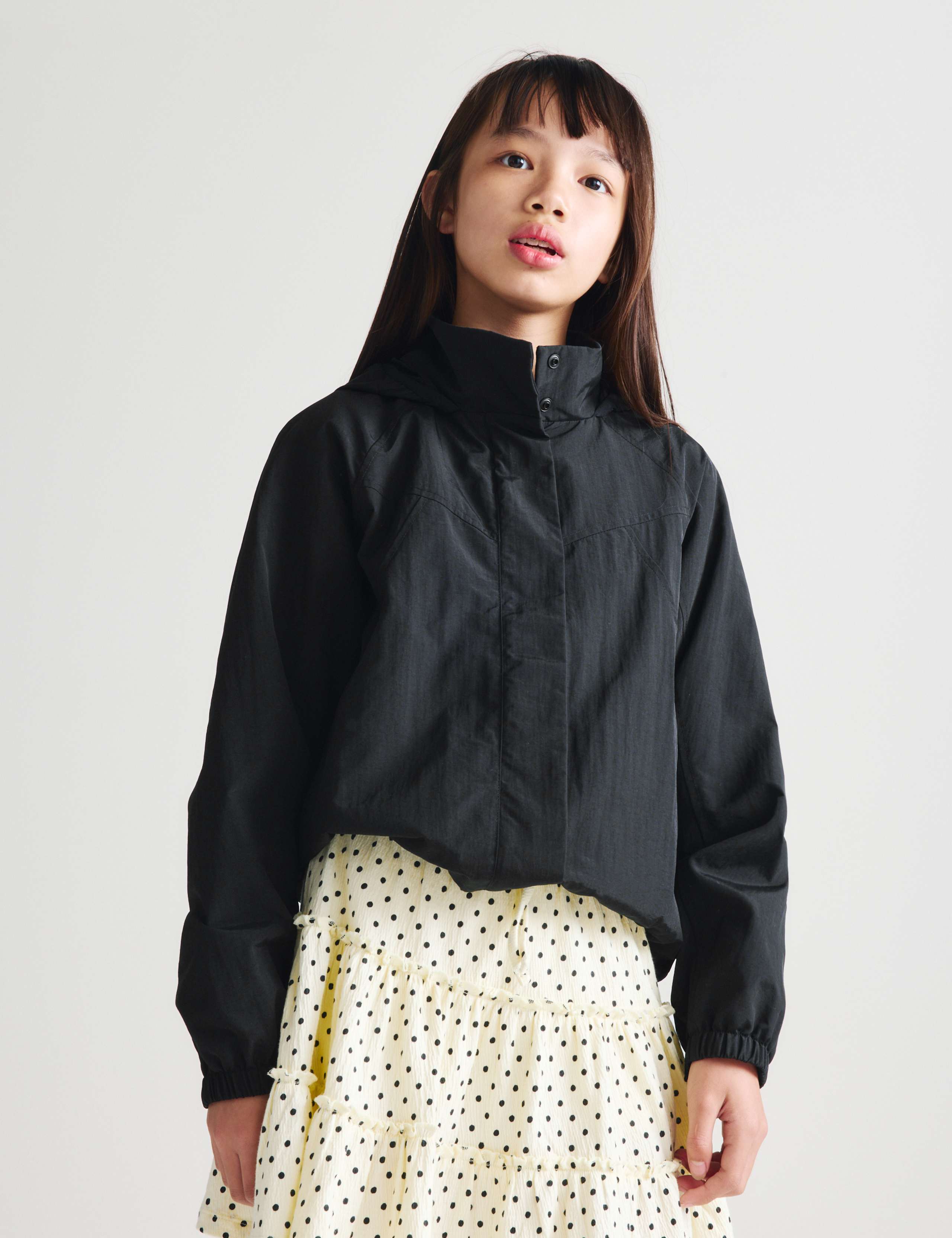 Funnel Neck Nylon Windrunner (6-16 Yrs)