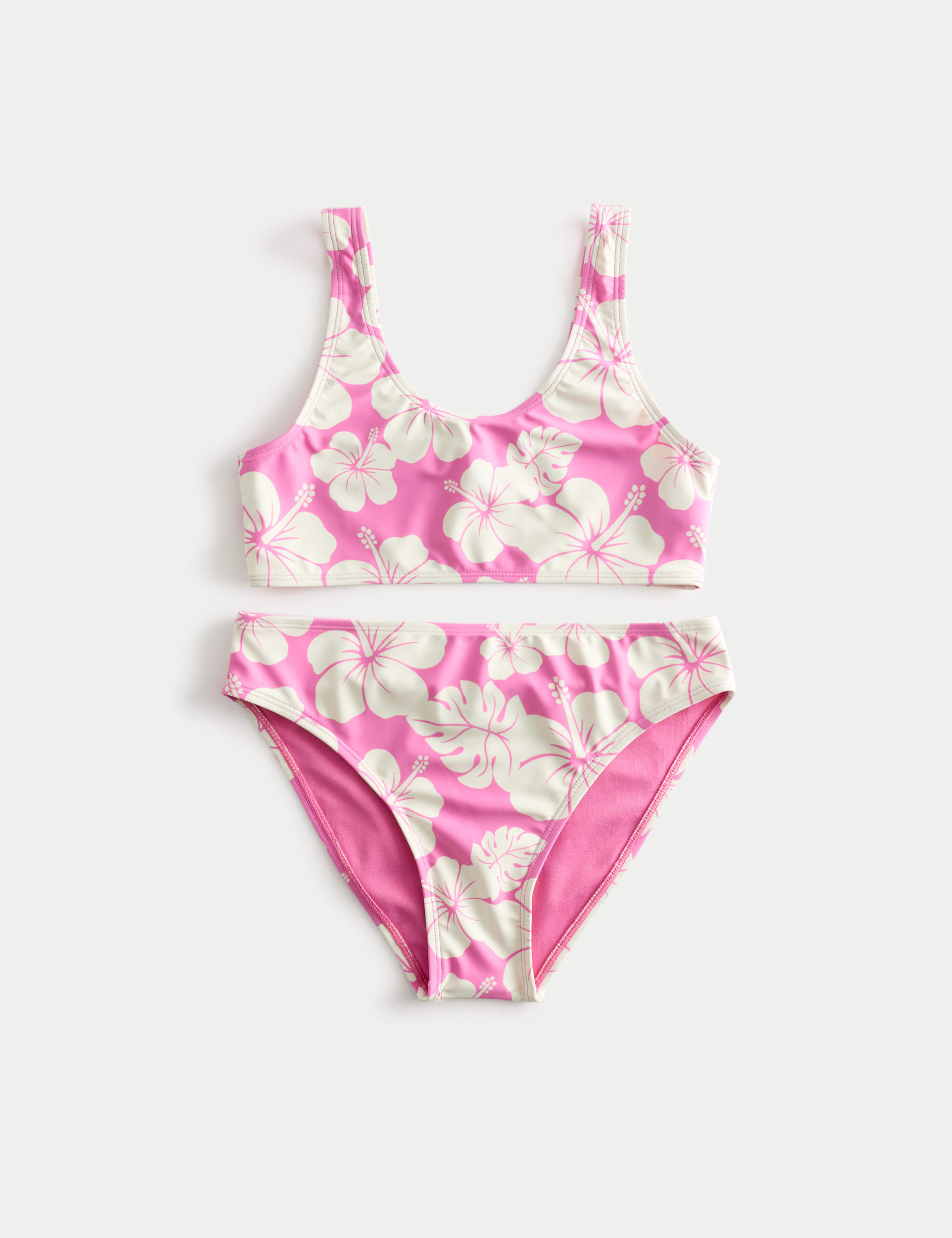 2 Piece Hibiscus Print Bikini (6-16 Yrs)