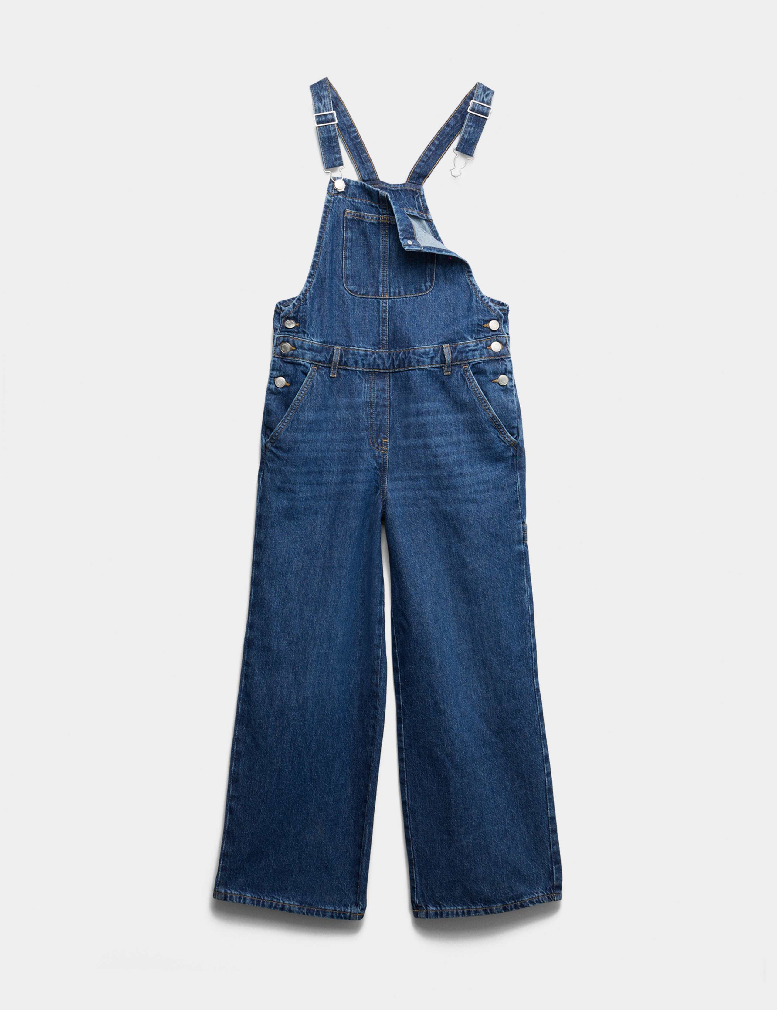Pure Cotton Denim Dungarees (6-16 Yrs)