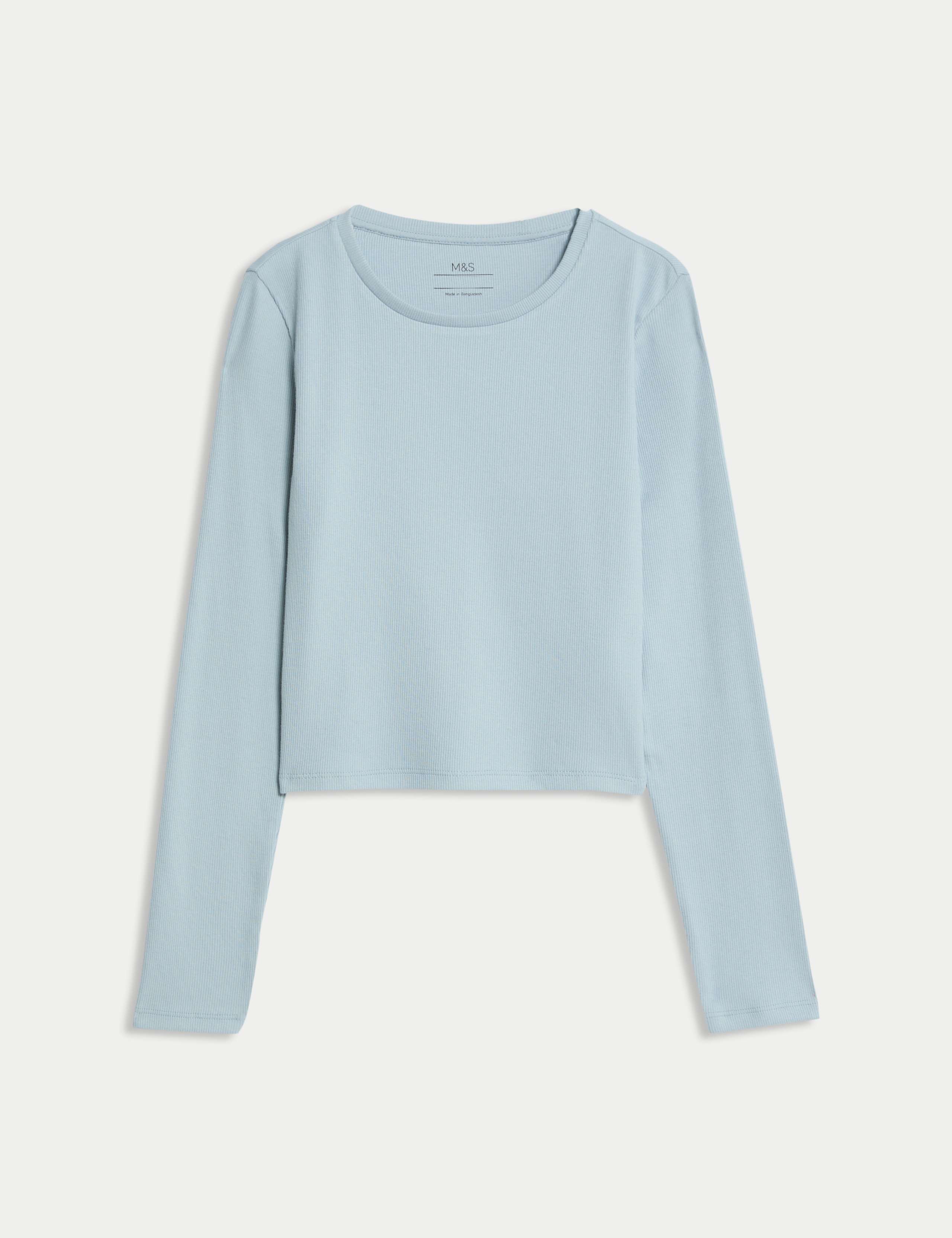 Cotton Rich Ribbed Plain Top (6-16 Yrs)
