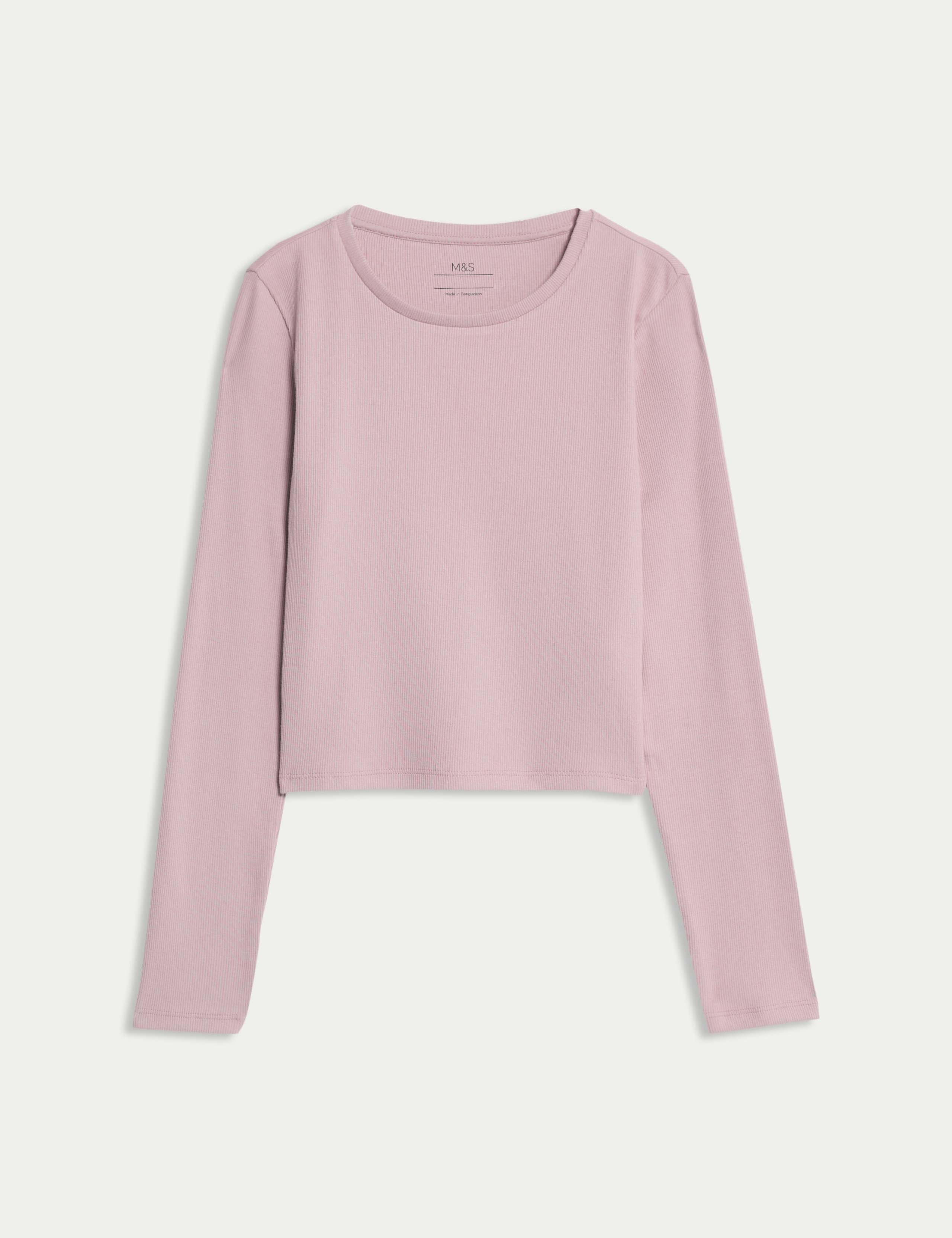 Cotton Rich Ribbed Plain Top (6-16 Yrs)