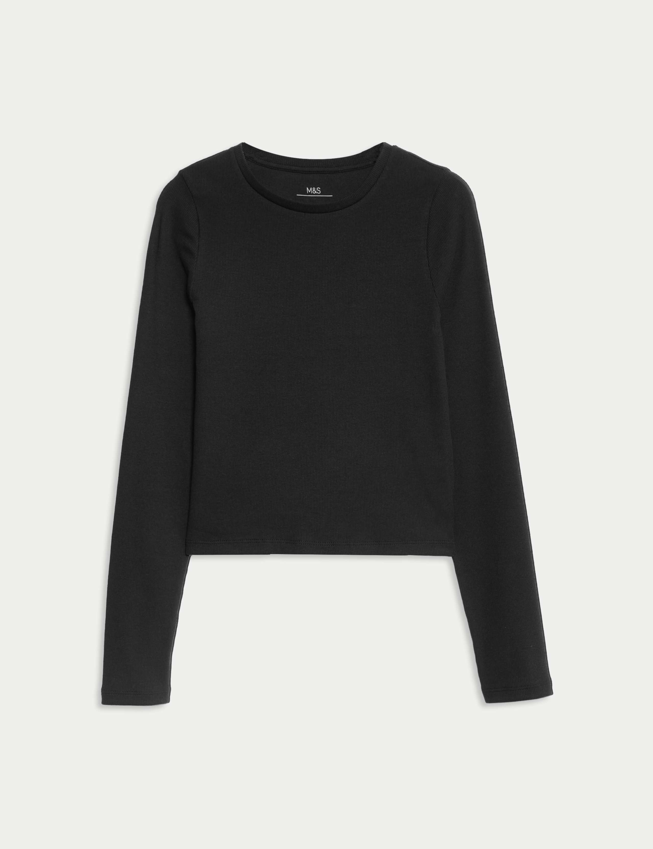 Cotton Rich Ribbed Plain Top (6-16 Yrs)